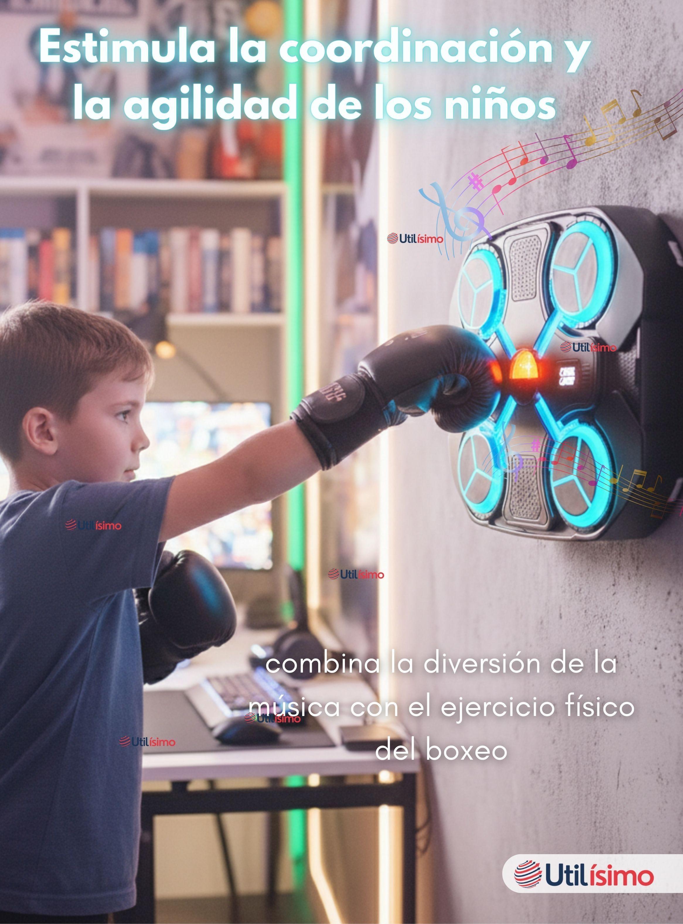 Maquina De Boxeo Musical Para Niños con Bluetooth Entrenamiento Inteligente-7
