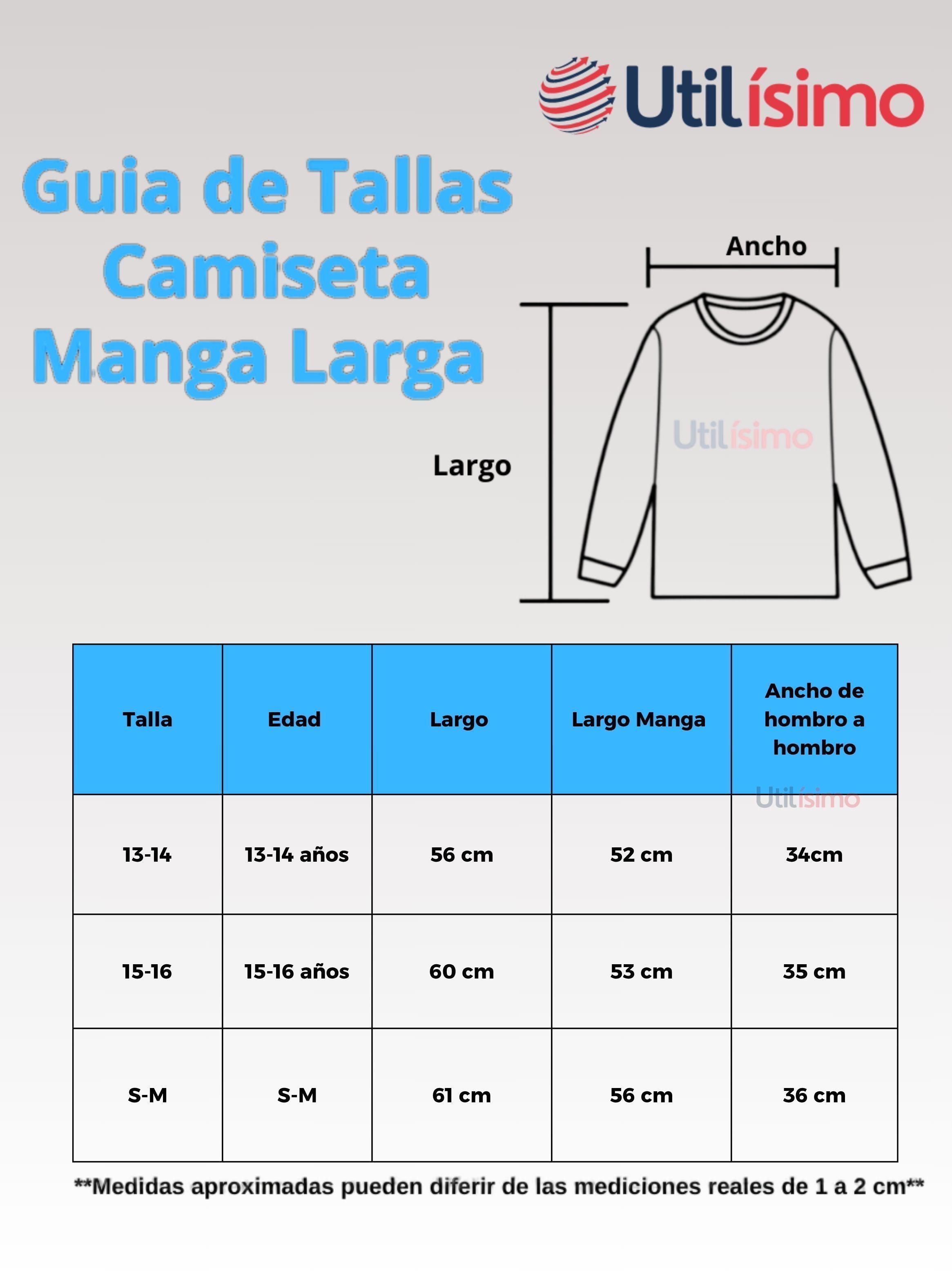 Camiseta Cuello Redondo Bambú Manga Larga Juvenil Polera Colores Surtidos-3