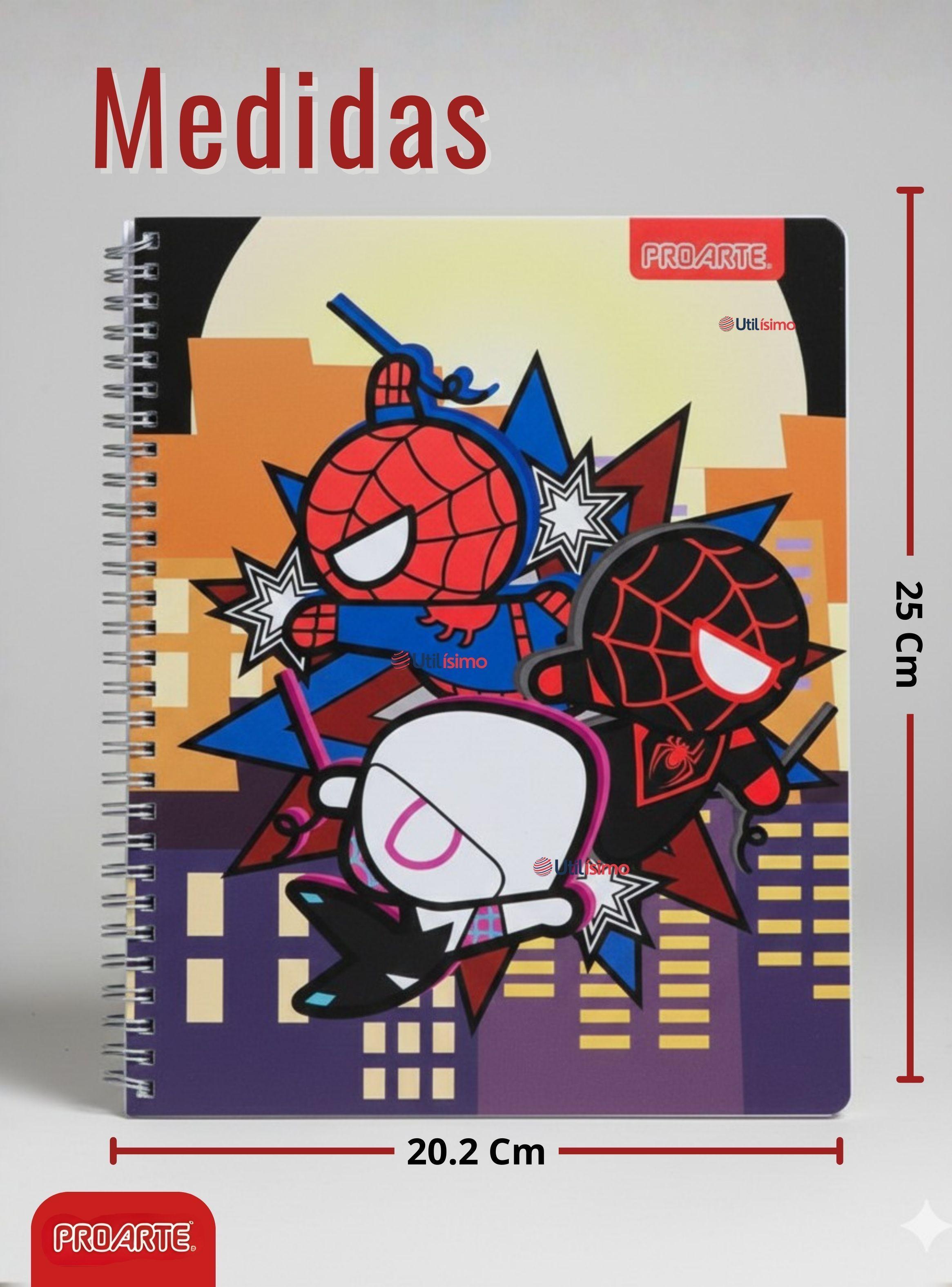 Pack 10 Cuadernos Universitarios Marvel Heroes de 100 Hojas Proarte Diseño Surtido-3