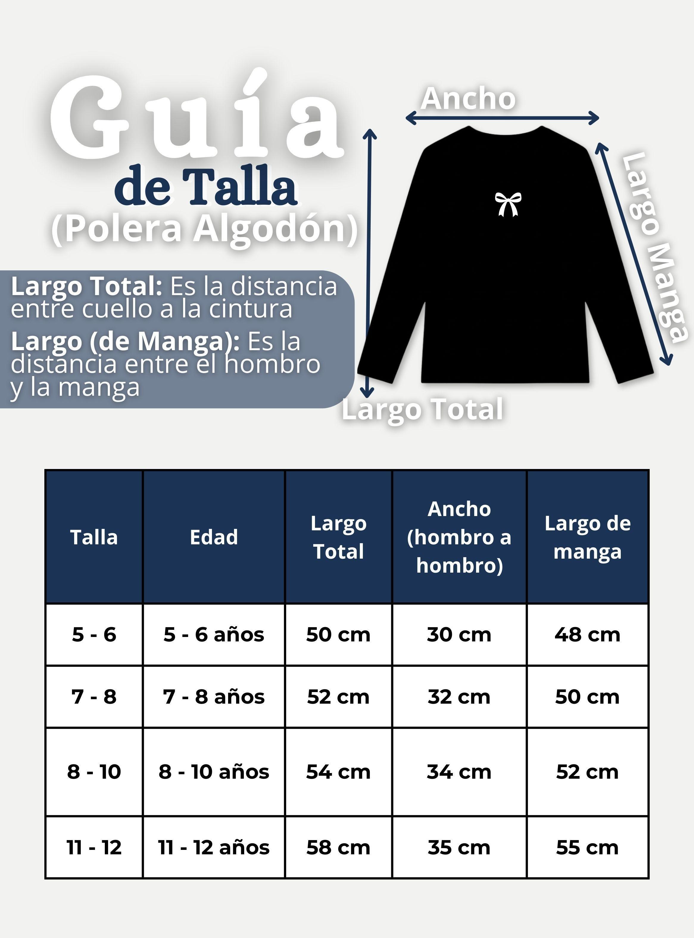 Camiseta Polera Algodón Cuello Redondo Primera Capa Manga Larga Colores Surtidos Niña-2