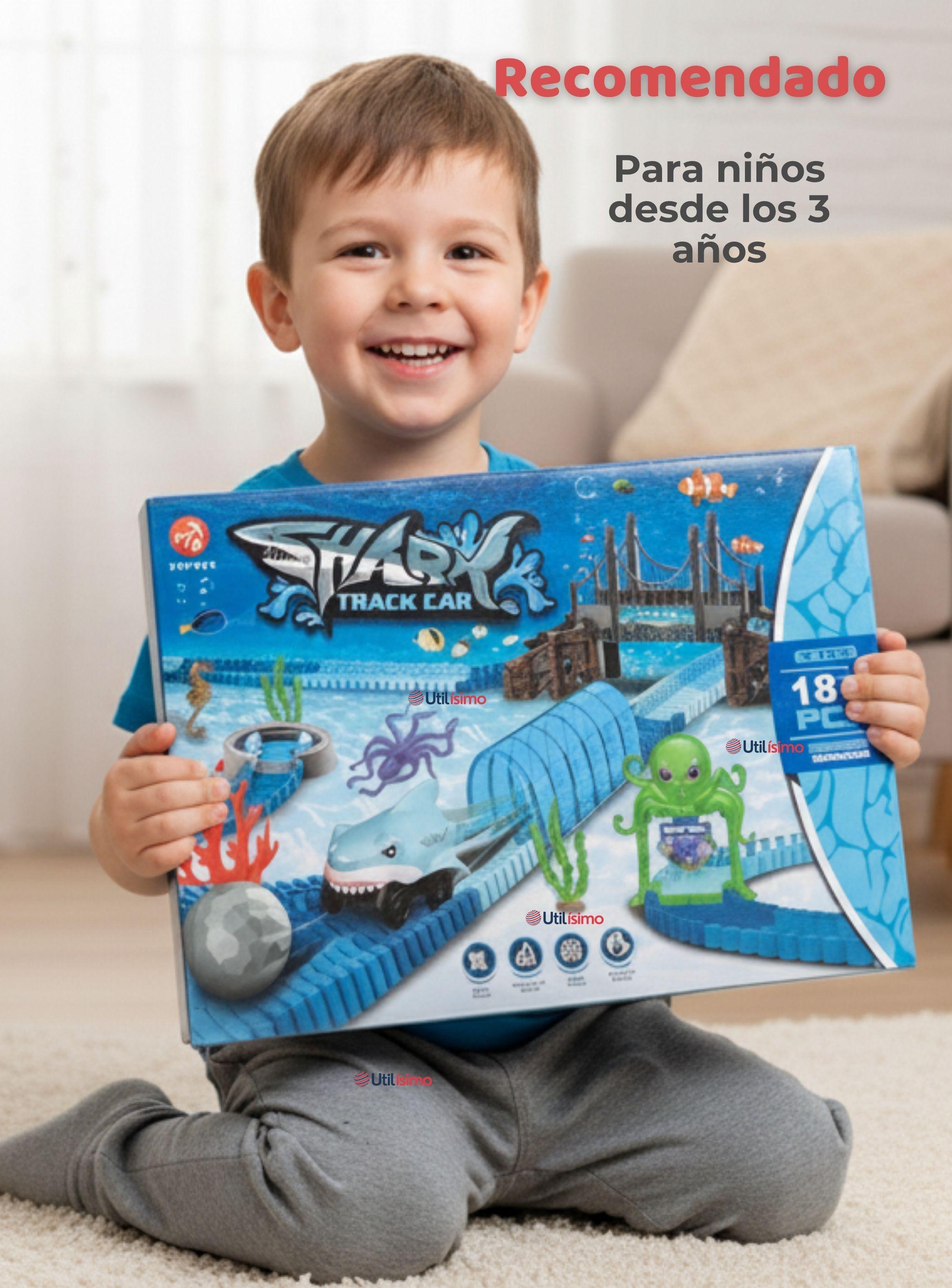 Pista Carreras de Auto Niño Juguete Flexible Acuático 183 Piezas-3