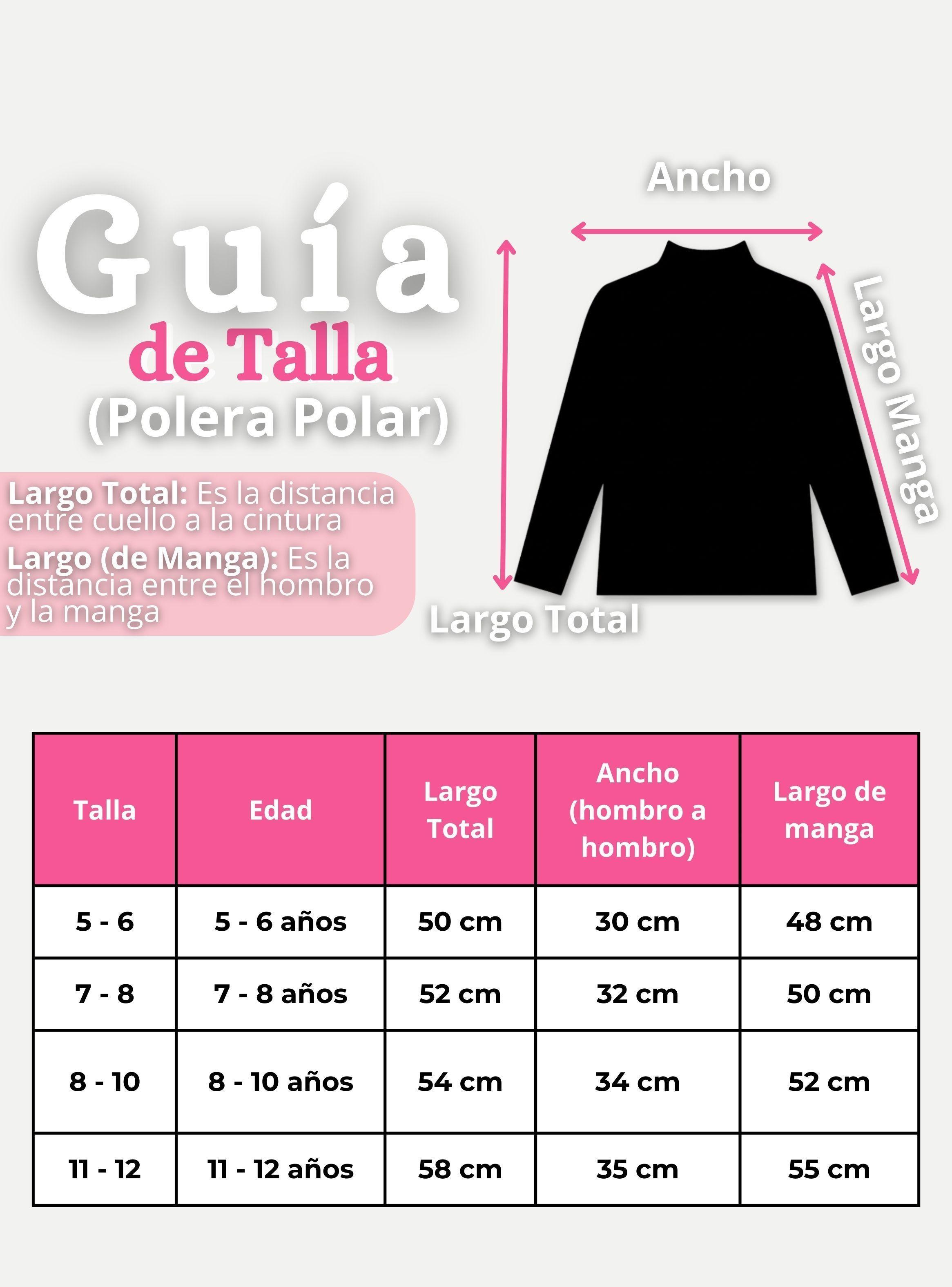 Pack 6 Poleras Camisetas Polar Primera Capa Cuello Beatle Mangas Largas Colores Surtido para Niñas-4