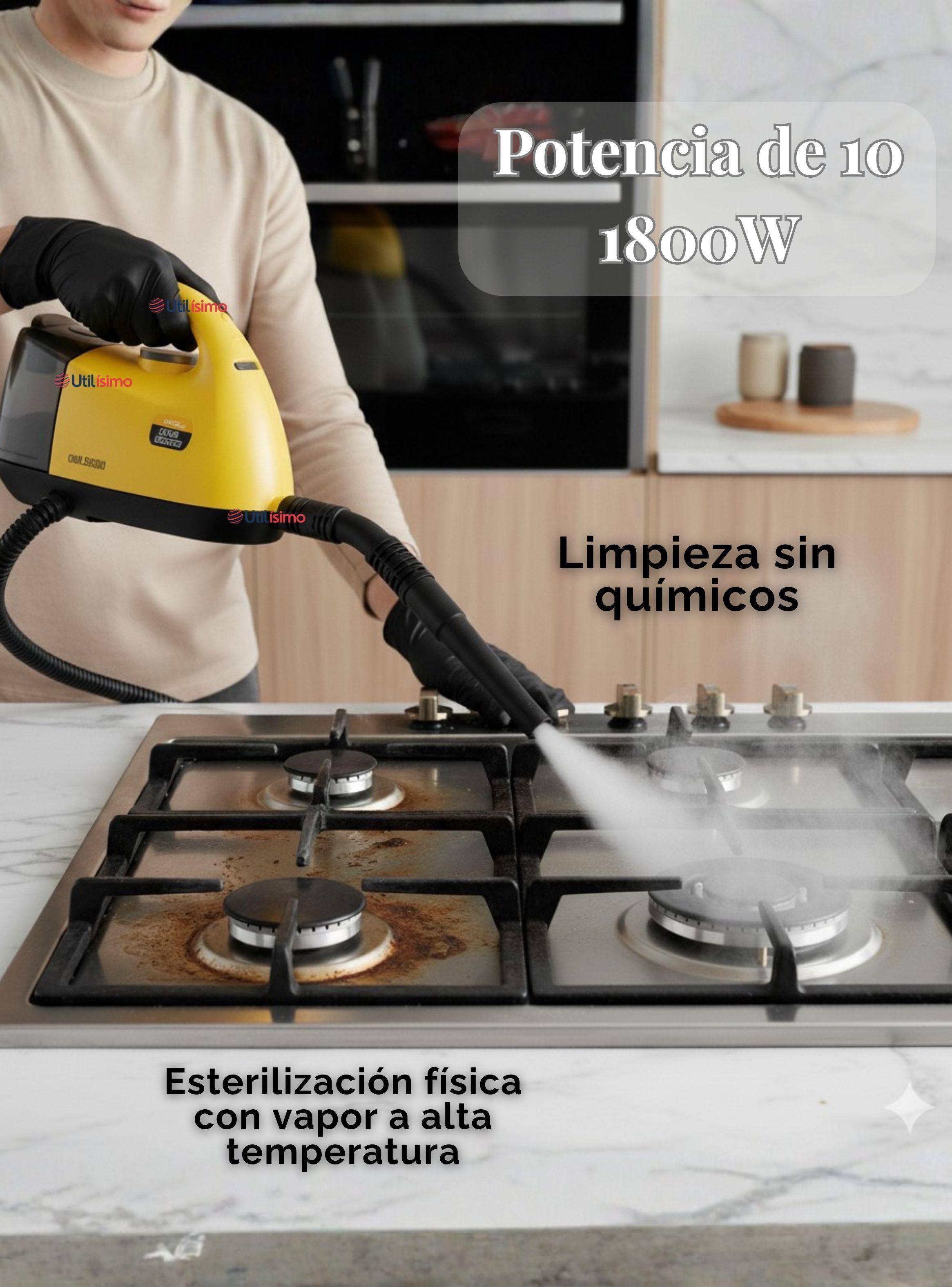 Limpiador A Vapor Sanitizador Multiuso 1800w de Potencia 1000ml Multifunción 15 En 1-3