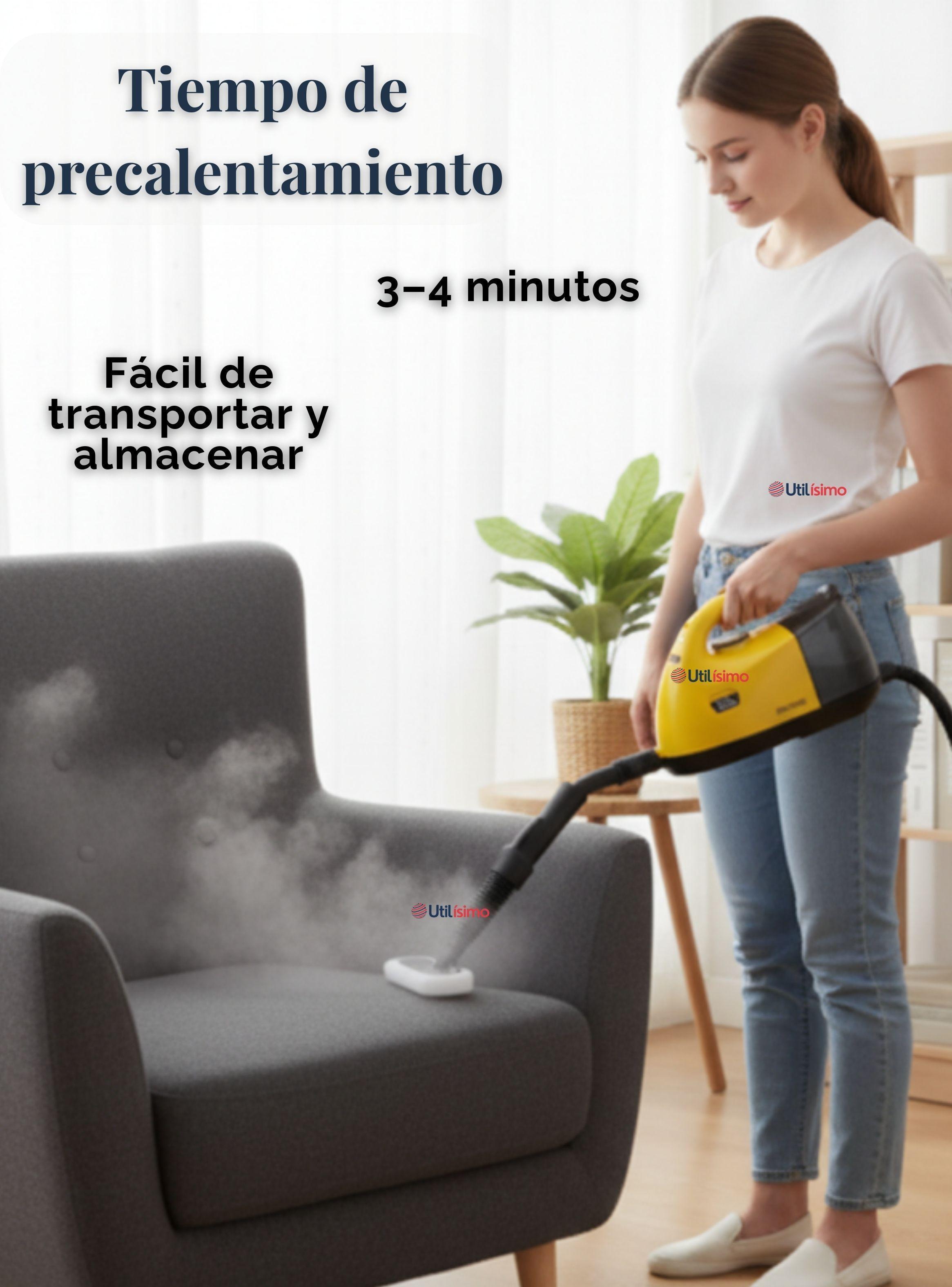 Limpiador A Vapor Sanitizador Multiuso 1800w de Potencia 1000ml Multifunción 15 En 1-6