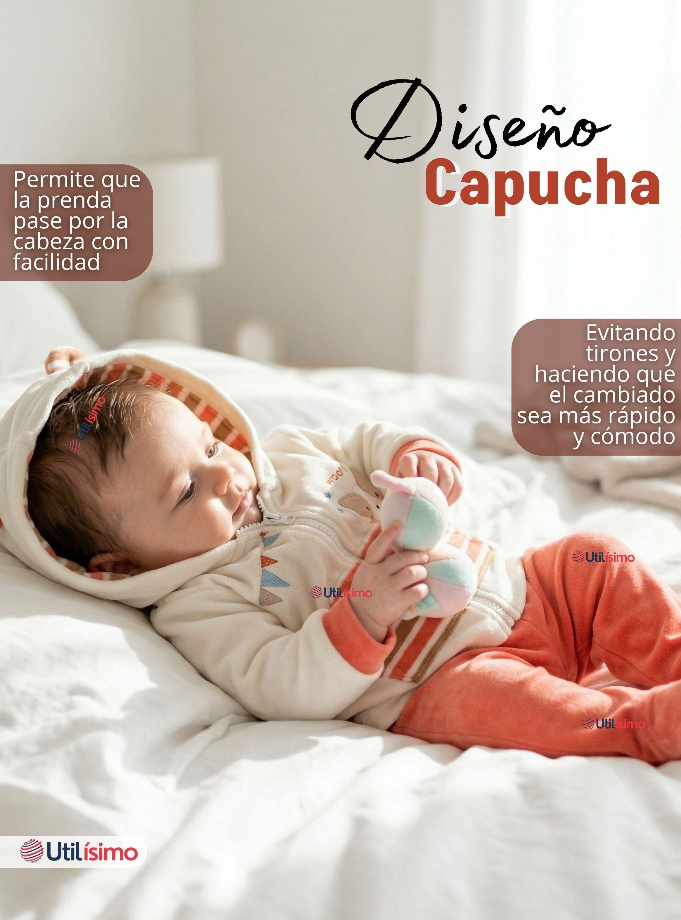 Conjunto 2 Piezas Buzo Pantalón Y Polerón Con Capucha Tela Plush de Bebé Niño-6