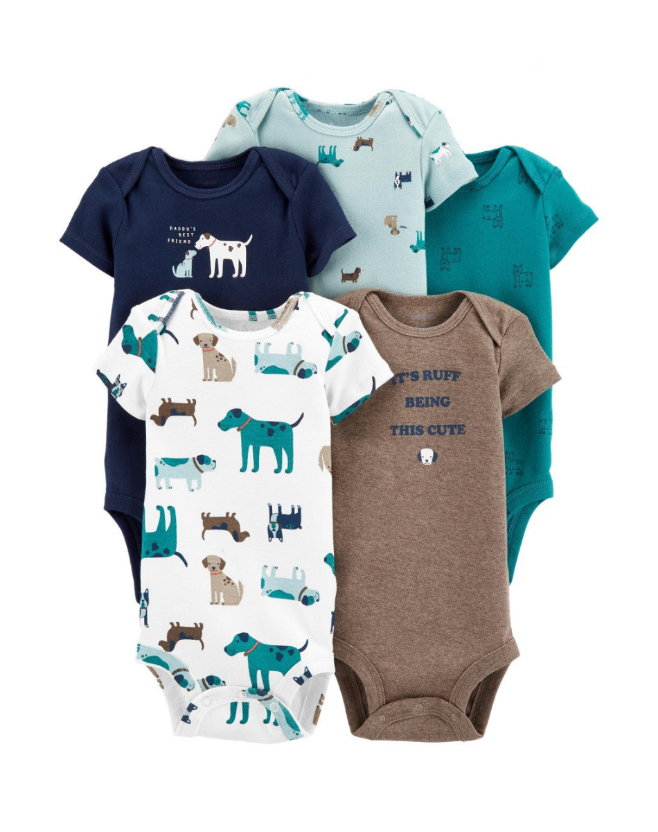 Pack 5 Bodys Niño Tedmimak Manga Corta Surtido-5