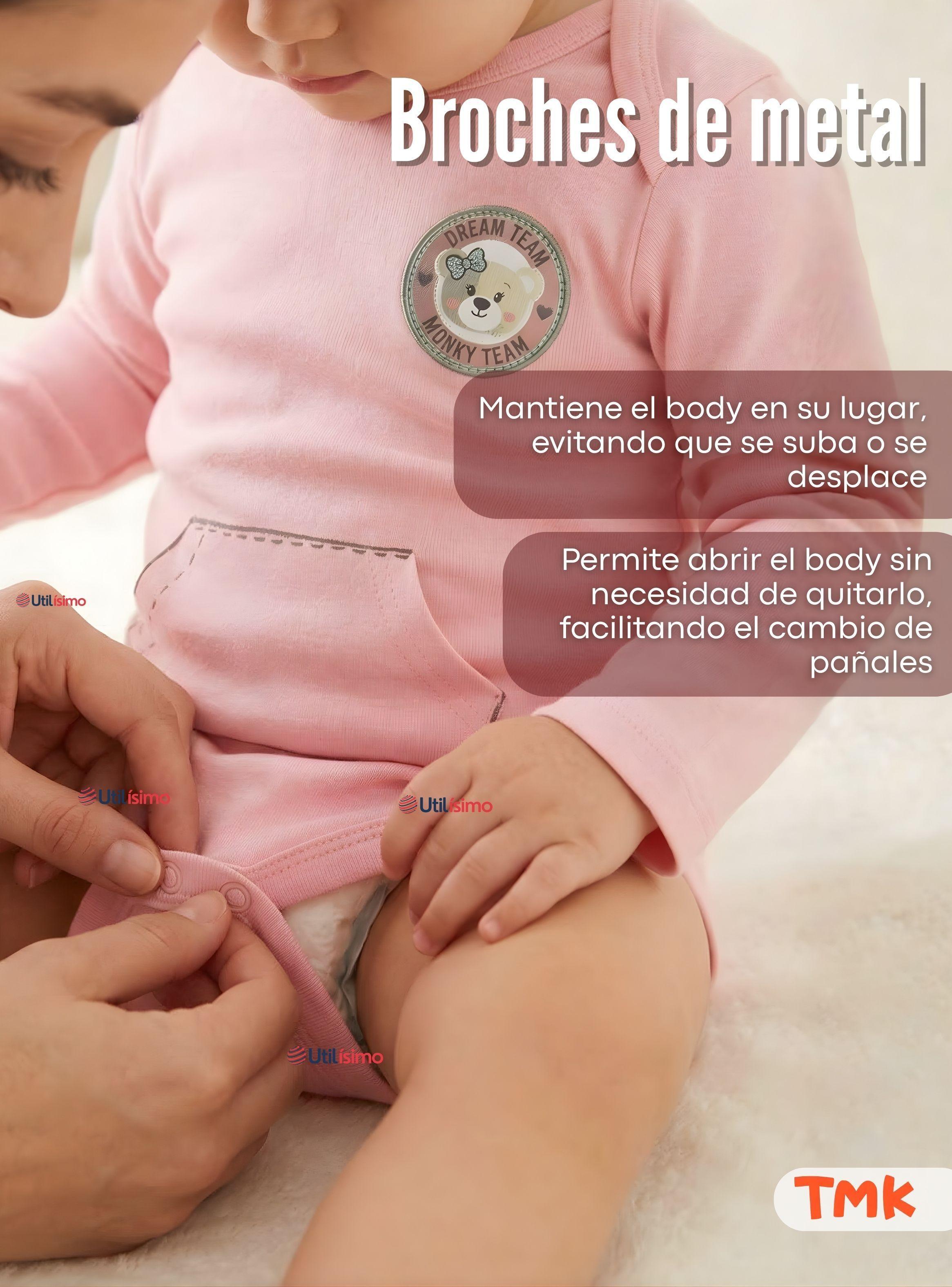 Pack 5 Bodys Manga Larga 100% Algodón Bebé Niñas Sweet and Wild-5