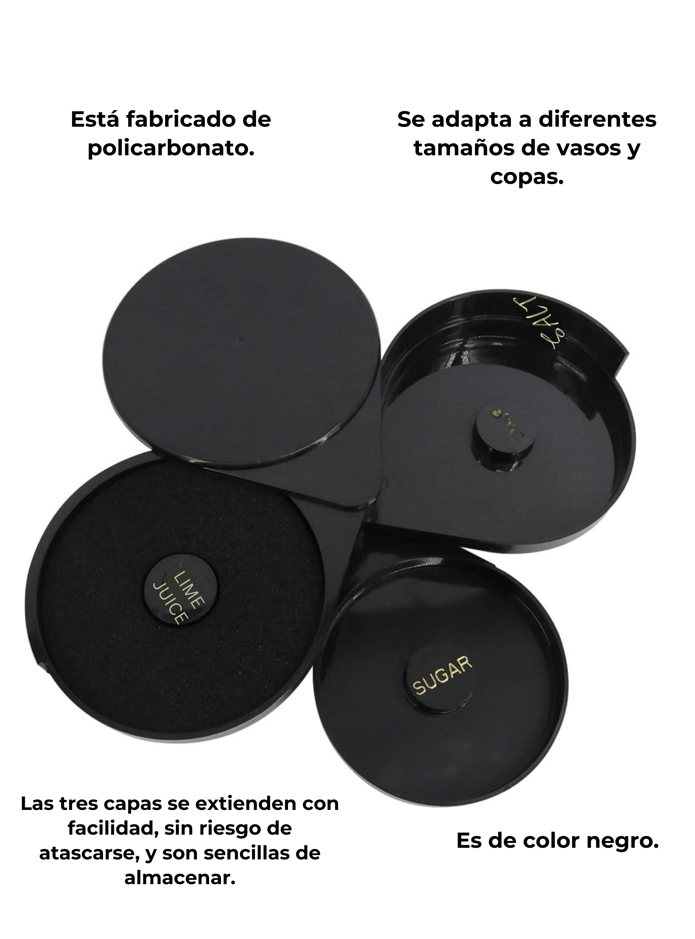 Escarchador De Copas Vasos Orillador Cocteles Micheladas 3 Bandejas-2