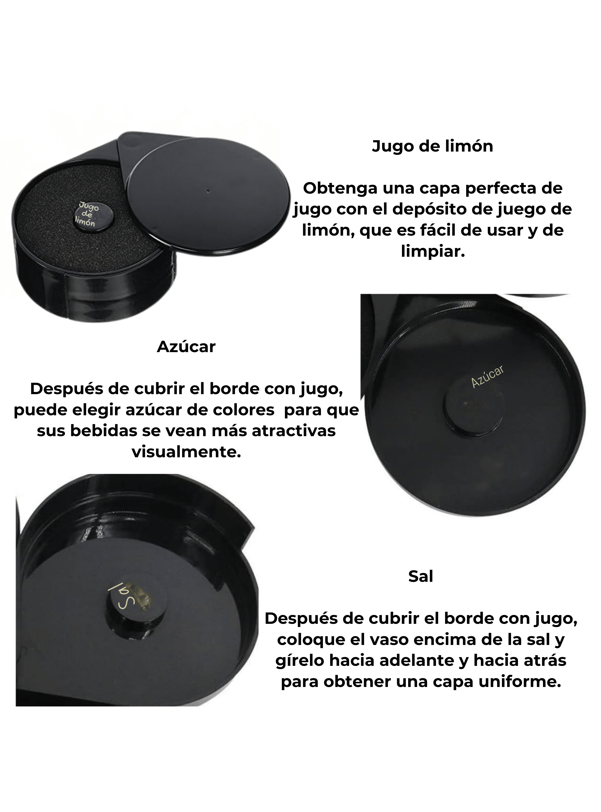 Escarchador De Copas Vasos Orillador Cocteles Micheladas 3 Bandejas-7