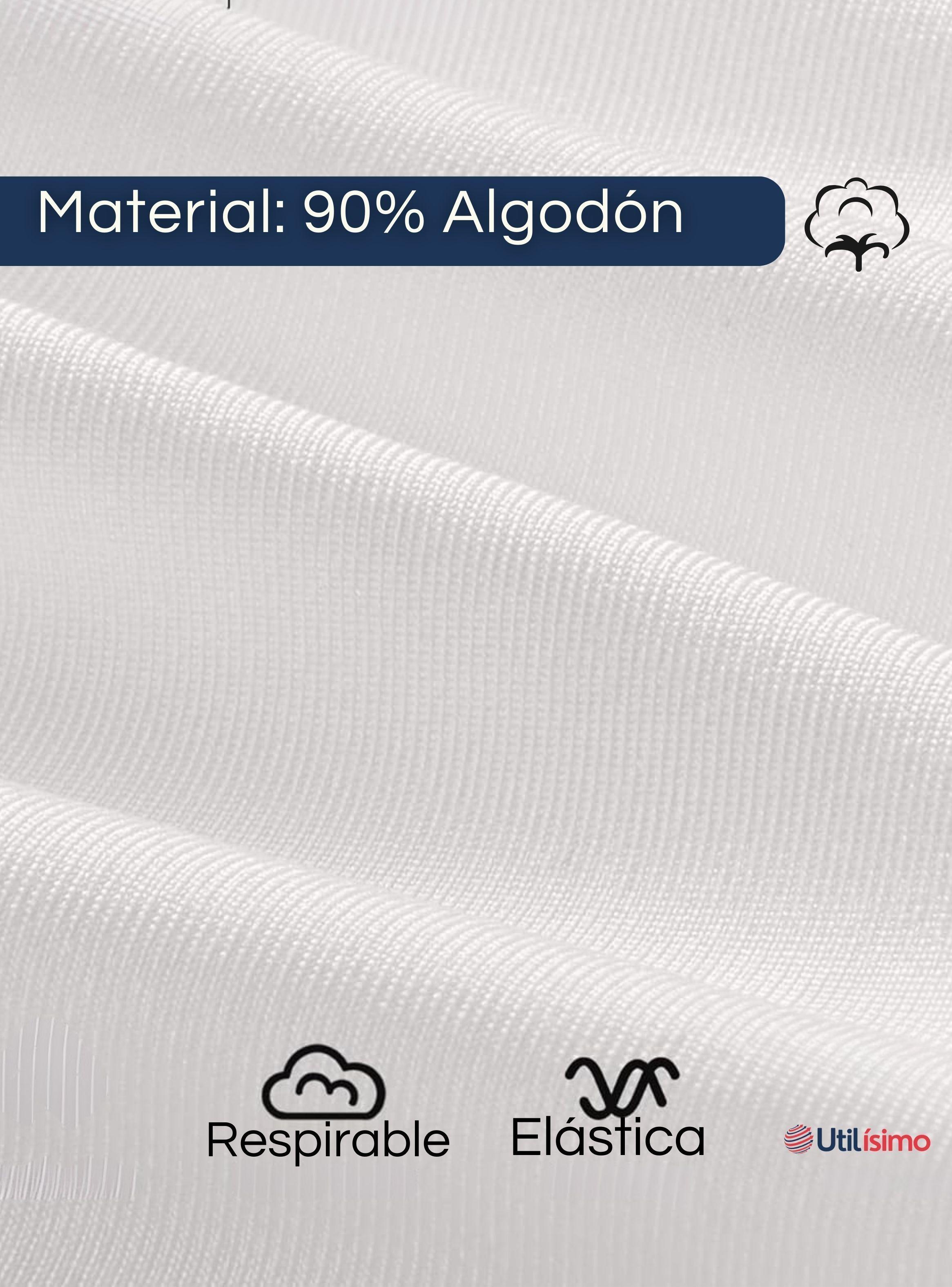 Camiseta Algodón Primera Capa Polera Invierno Blanco Y Negro Niño-5