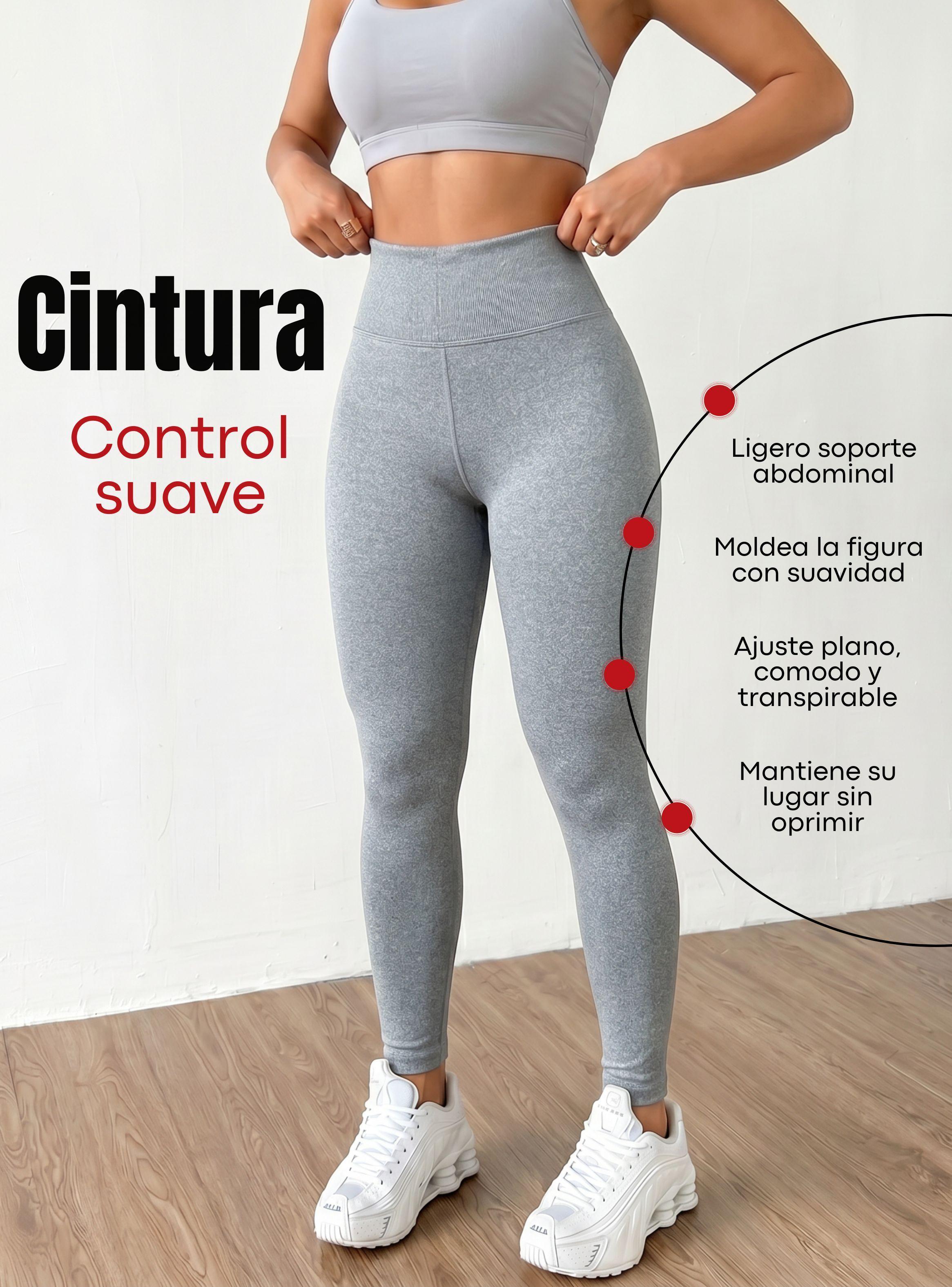 Calza Polar Con Chiporro Térmica Mujer Elasticada Color Gris Melange-6