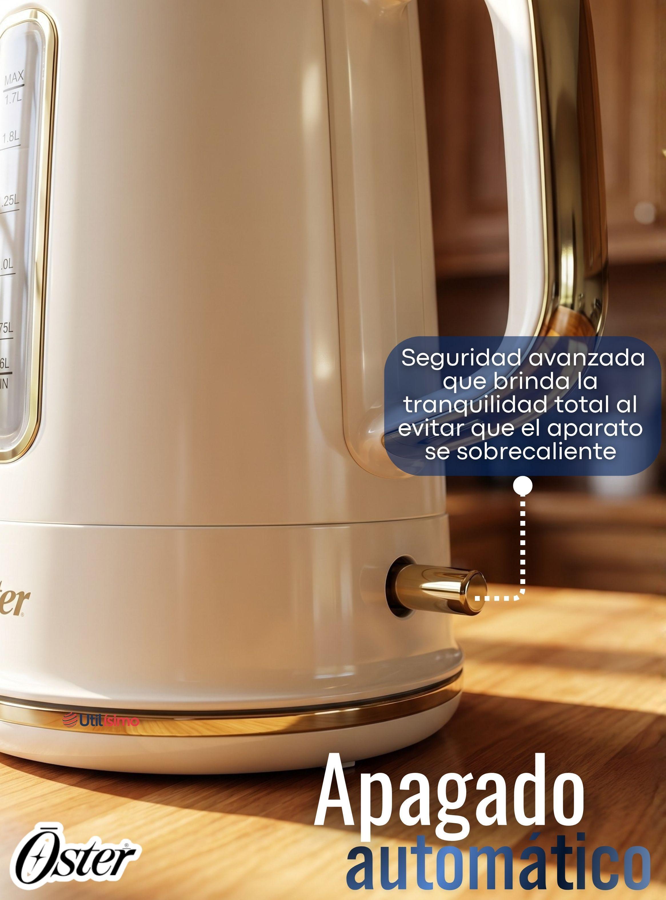 Hervidor Eléctrico Oster® de 1.7 Litros Para Té Café E Infusiones BVSTKT8107OM-052-6