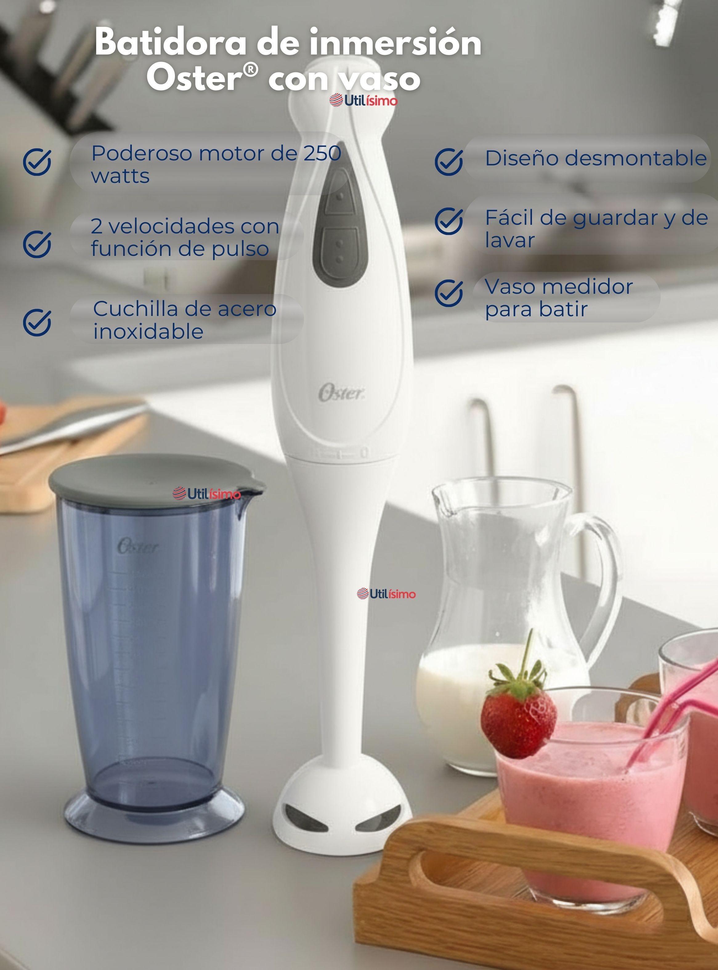Batidora de inmersión Oster® con vaso 2609 de Color Blanco-5