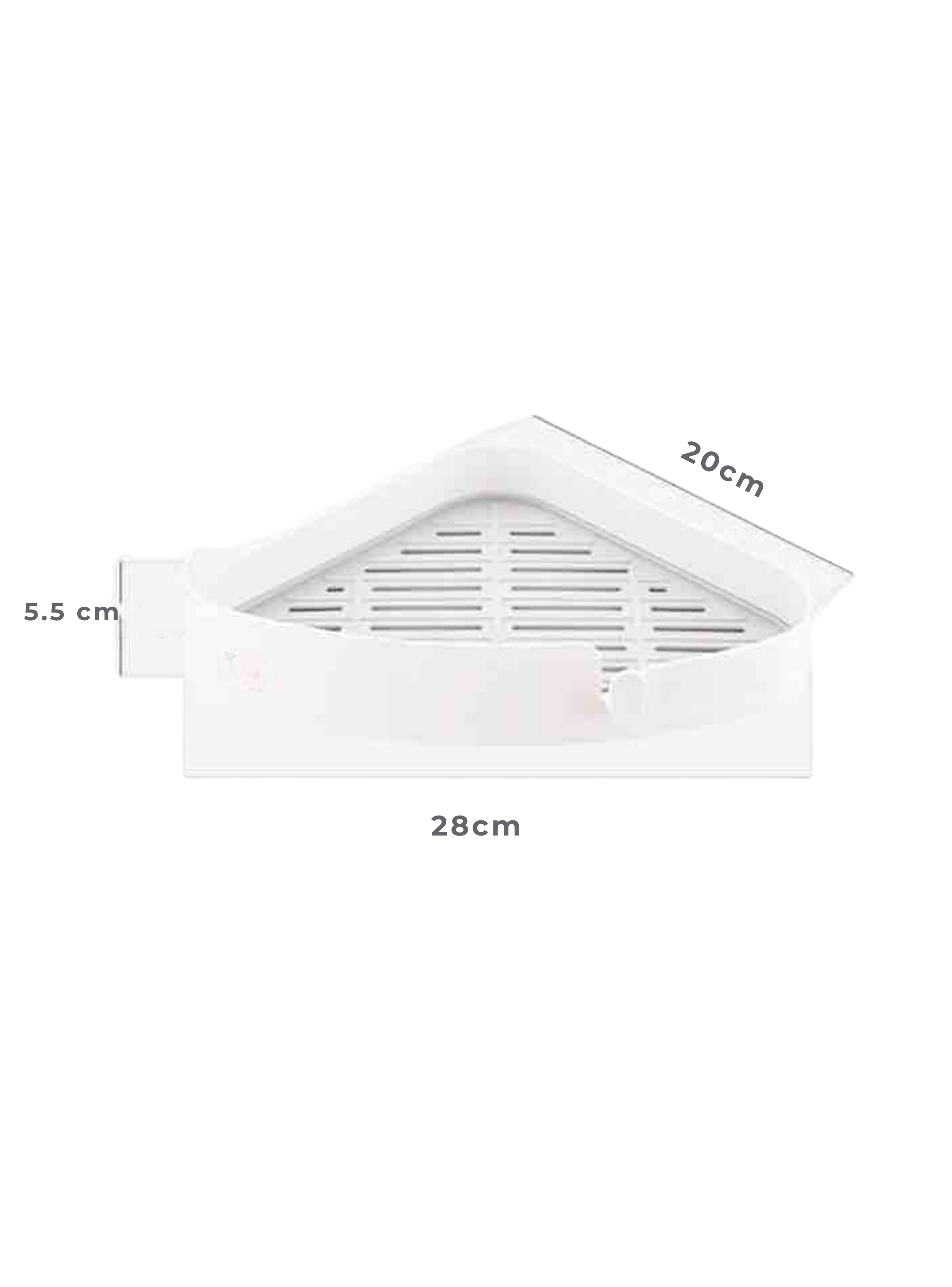 Esquinero De Baño Organizador Con Soporte Adhesivo-2