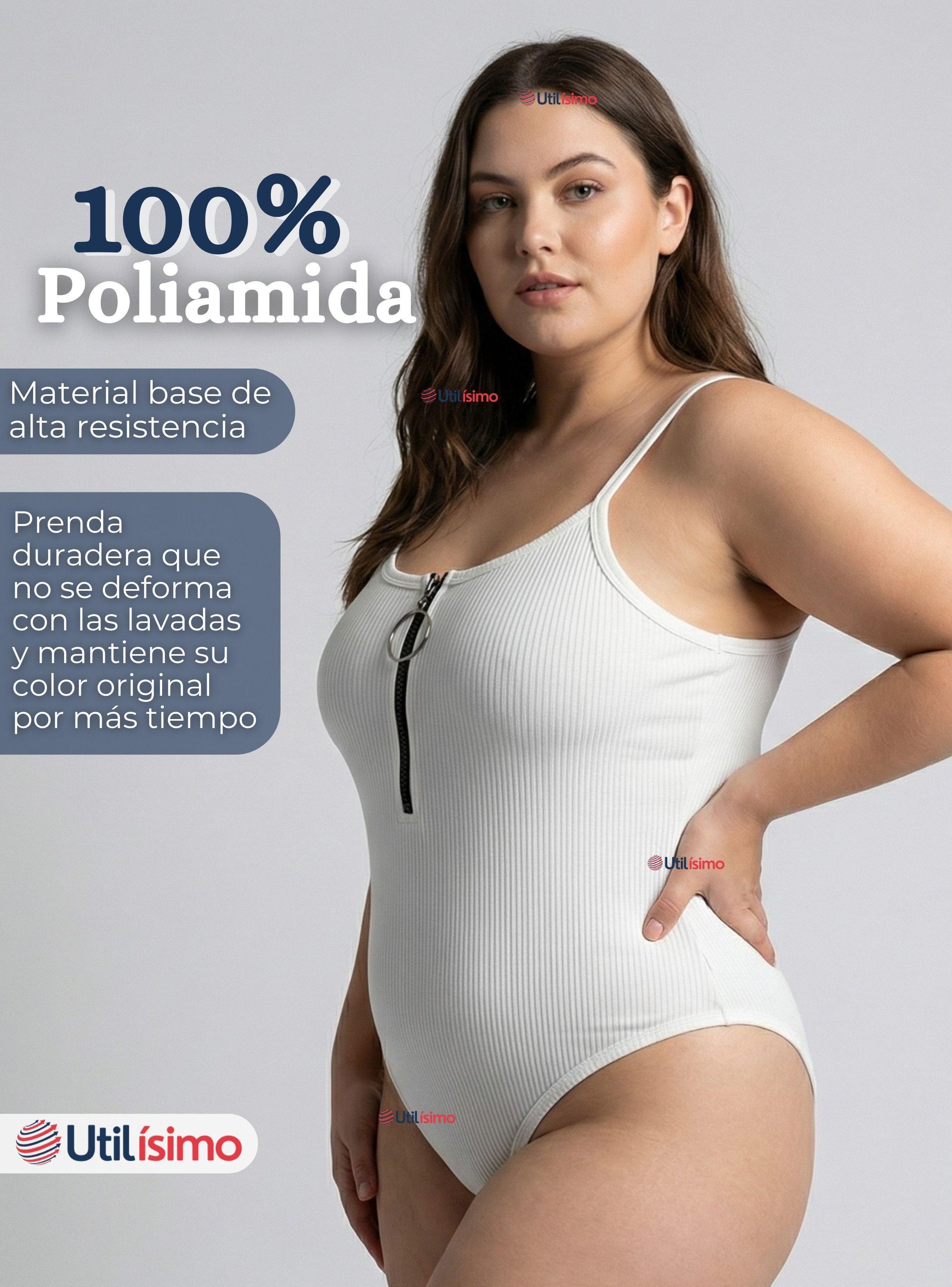 Pack 3 Body Con Cierre Delantero Sin Mangas Ligero y Sutil de Color Surtido Mujer-7