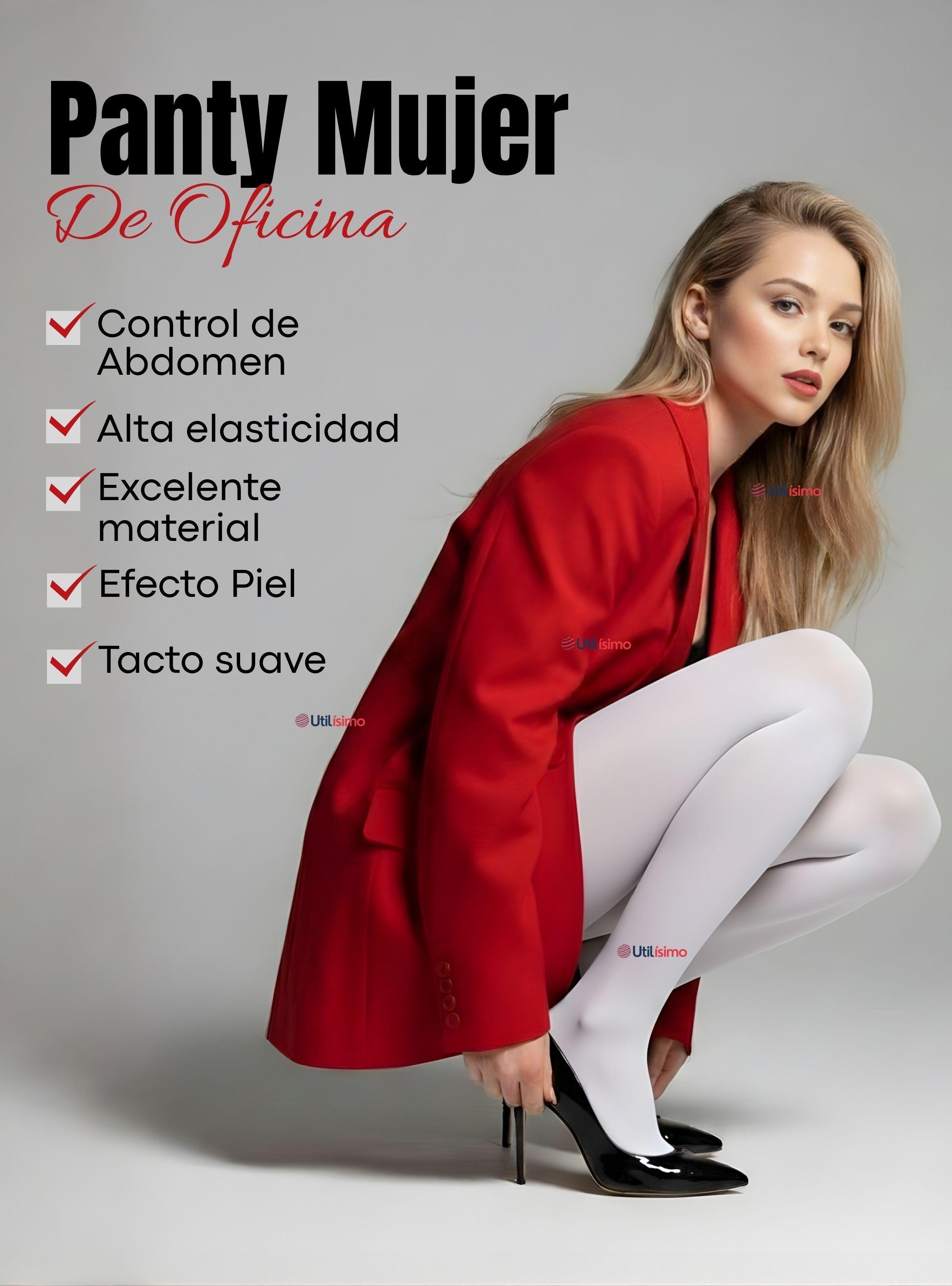 Pack 3 Pantys Semitransparentes Elasticadas Oficina Blanca-3