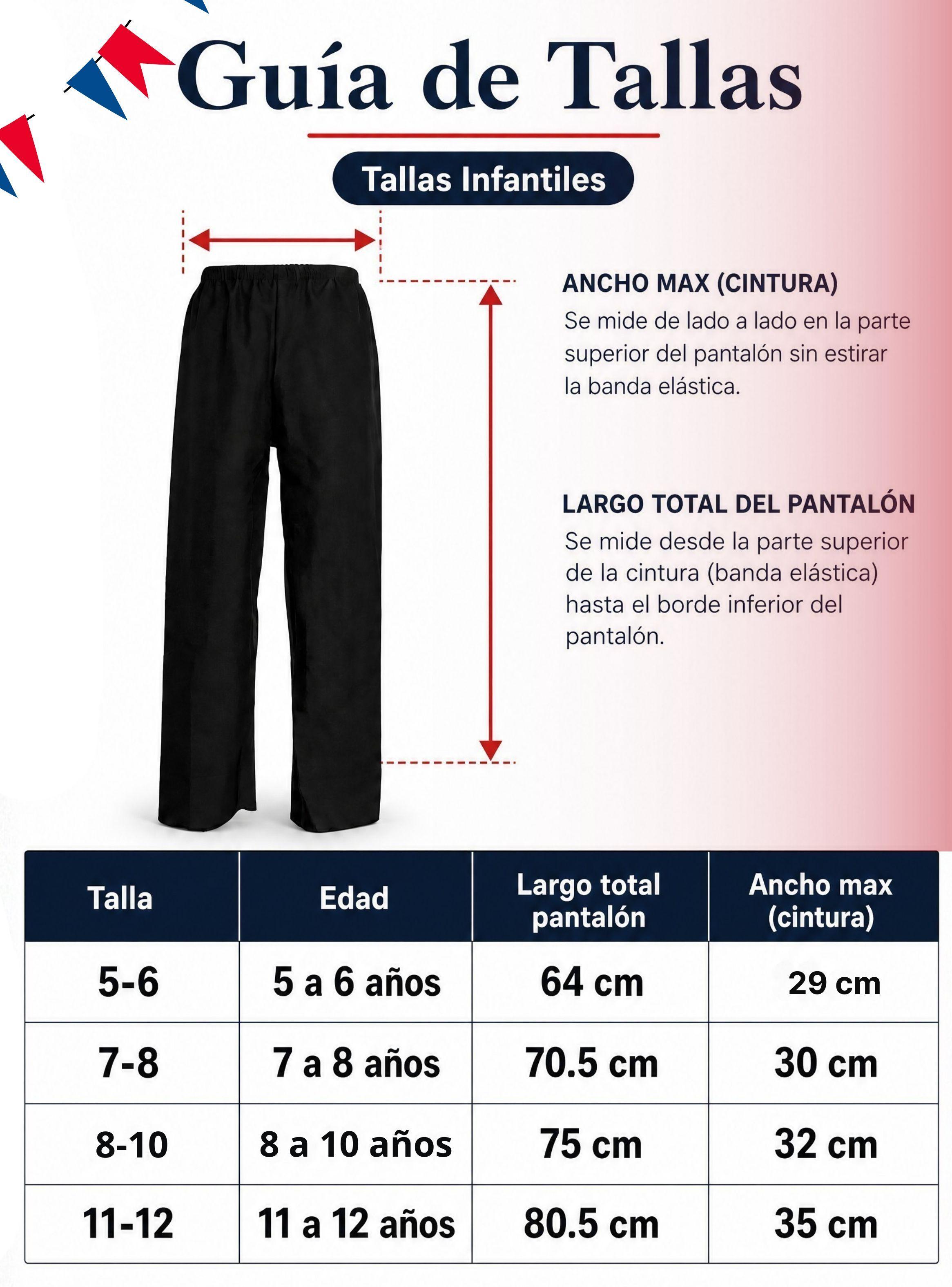 Pantalón Huaso Negro Niño Vestuario Típico Fiestas Patrias-2