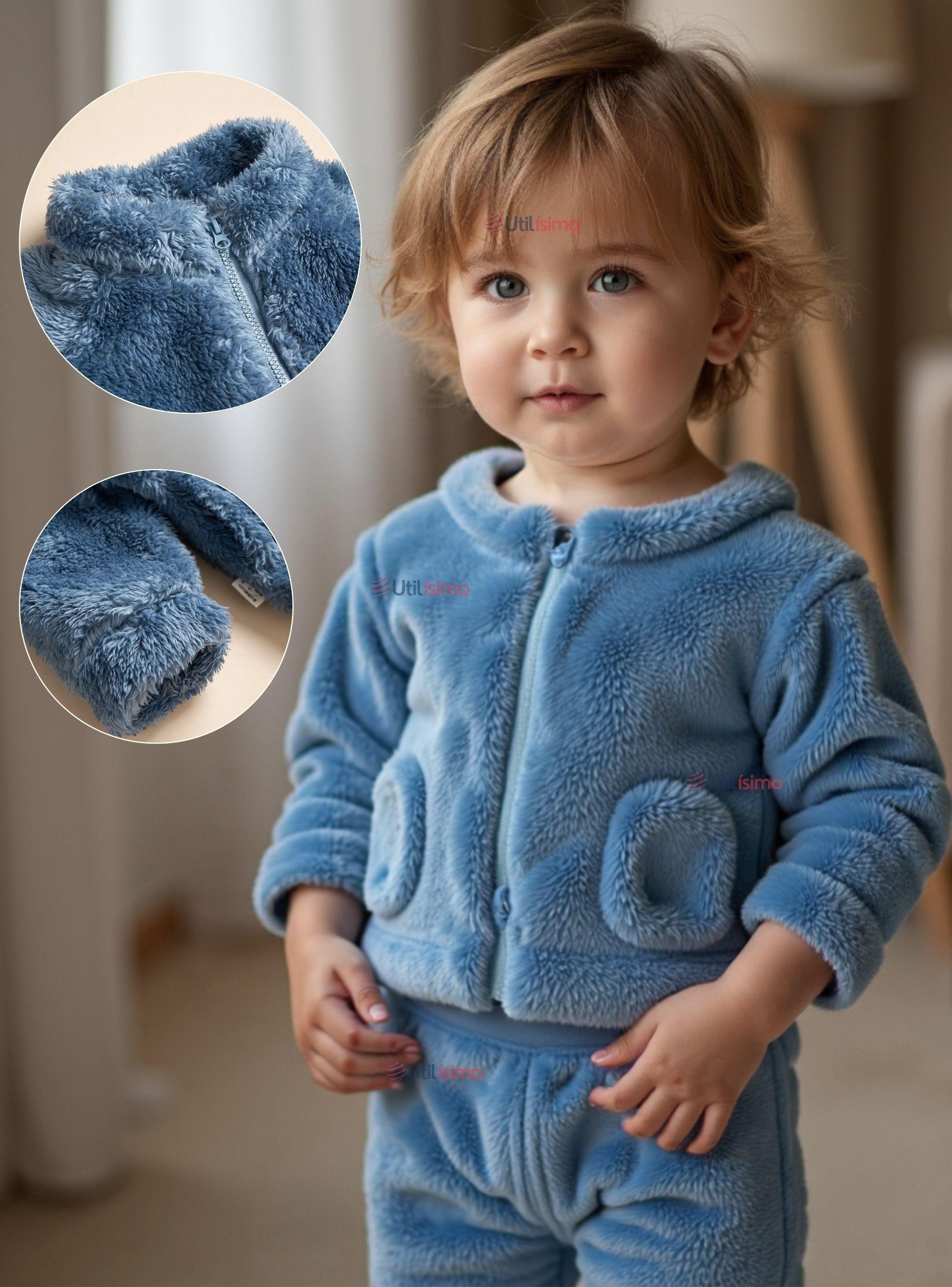 Conjunto Frizado Polar 2 Piezas Niño Azul-0