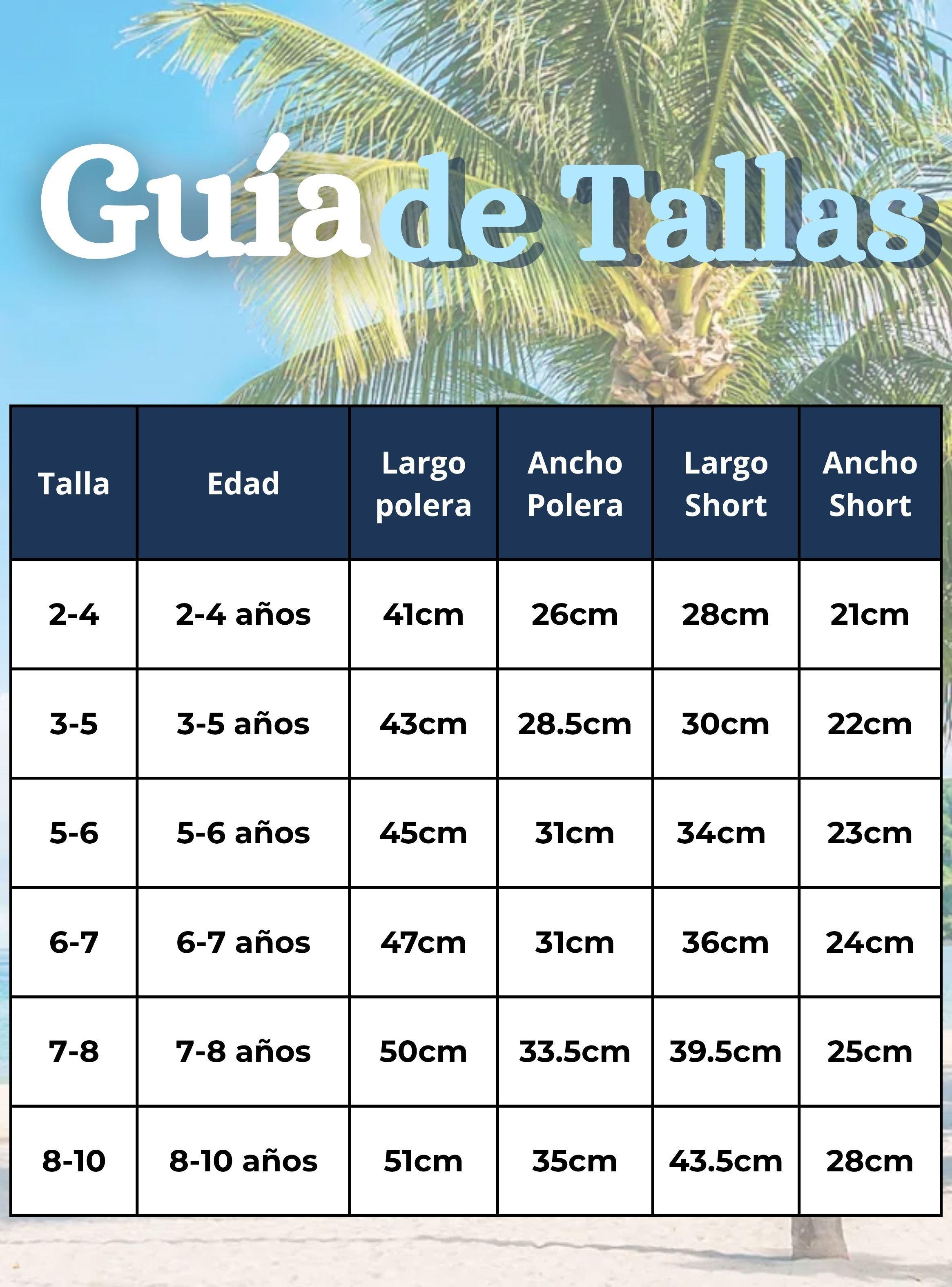 Traje De Baño 2 piezas Polera Manga Larga y Pantalón Corto Niños 3 a 11 años Blue Shark-3