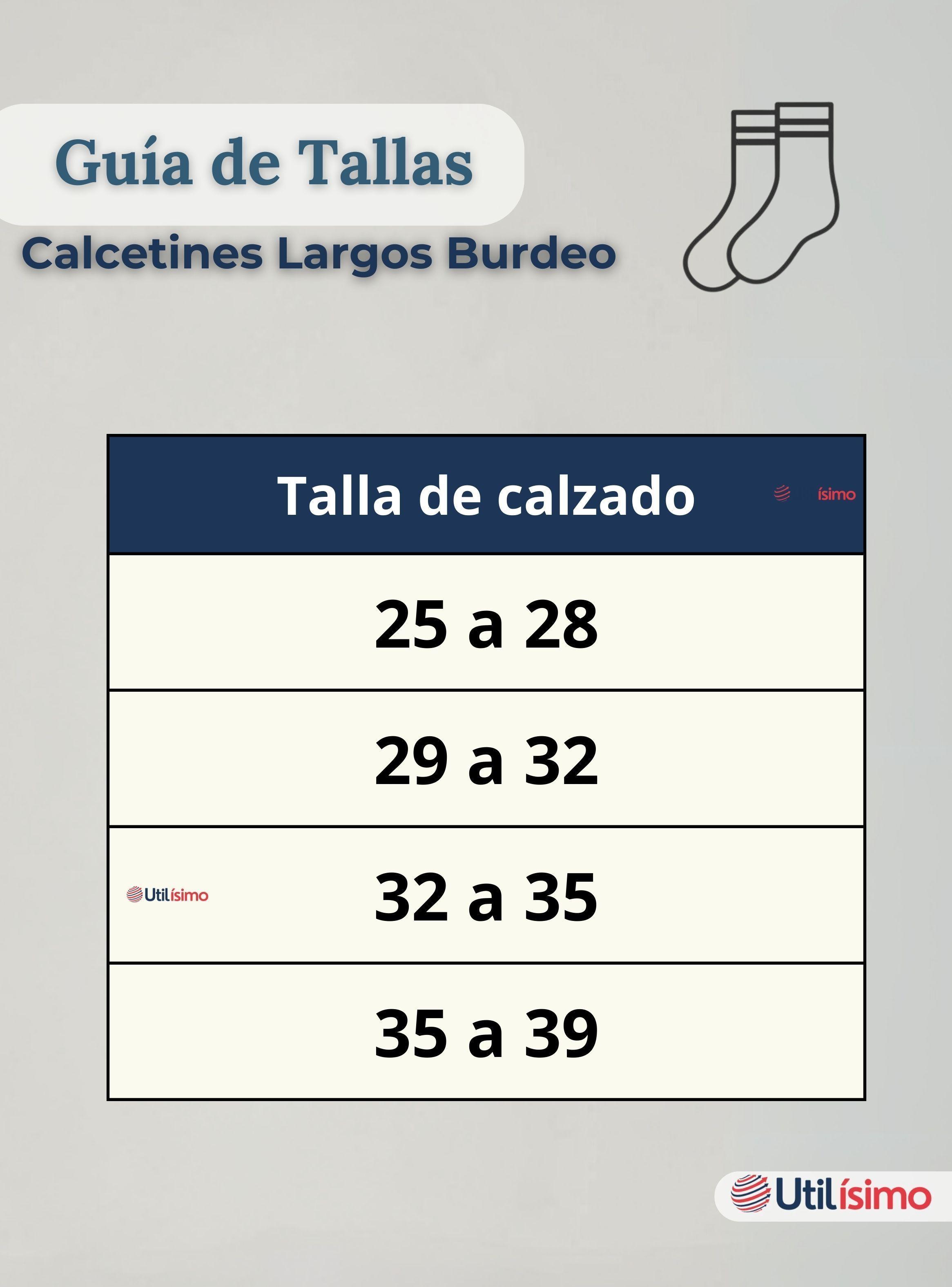 Calcetín Escolar Largo Acrílico Burdeo para Niñas Juvenil Color Vino-4