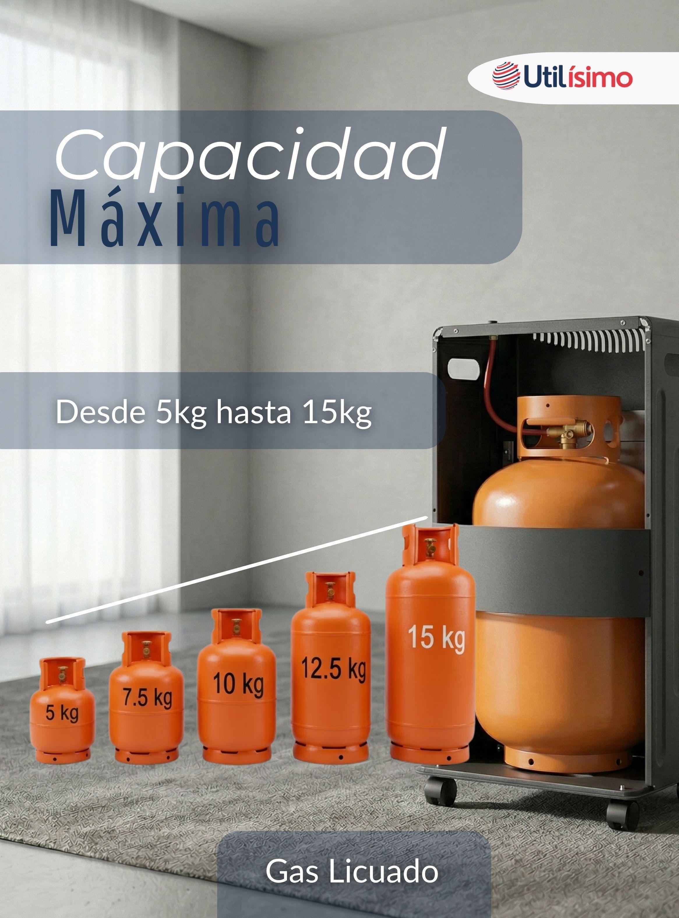 Calefactor A Gas Licuado 5kg A 15kg Plegable Interior y Exterior-6