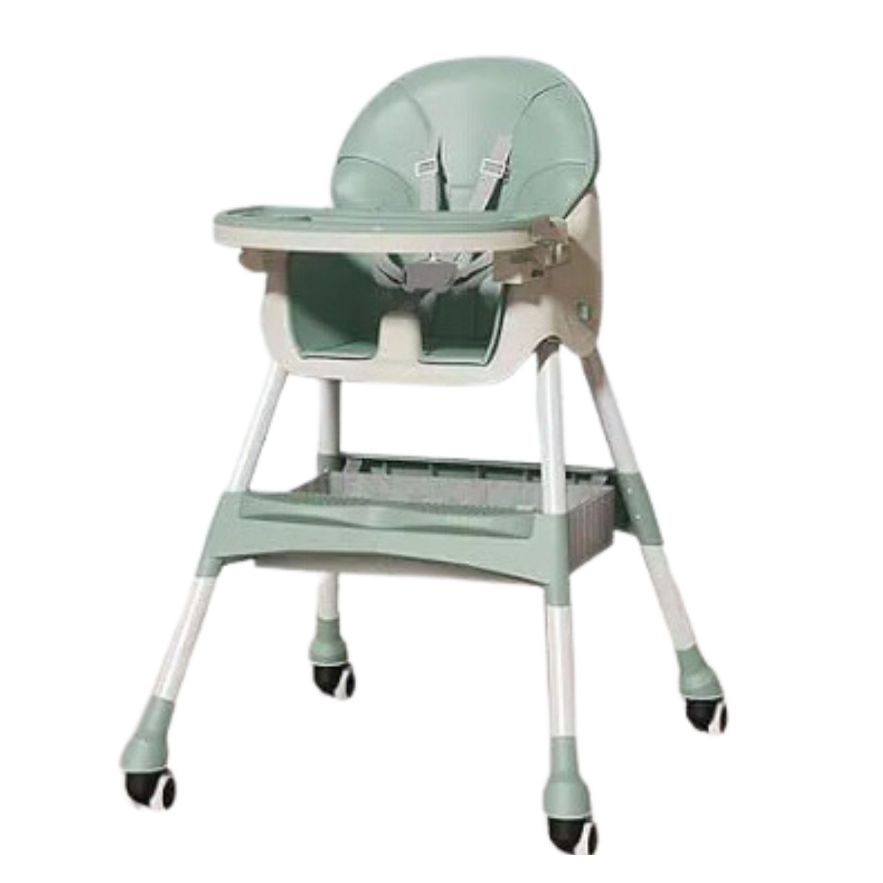 Silla De Comer de Bebé Plegable Cinturon De Seguridad-0