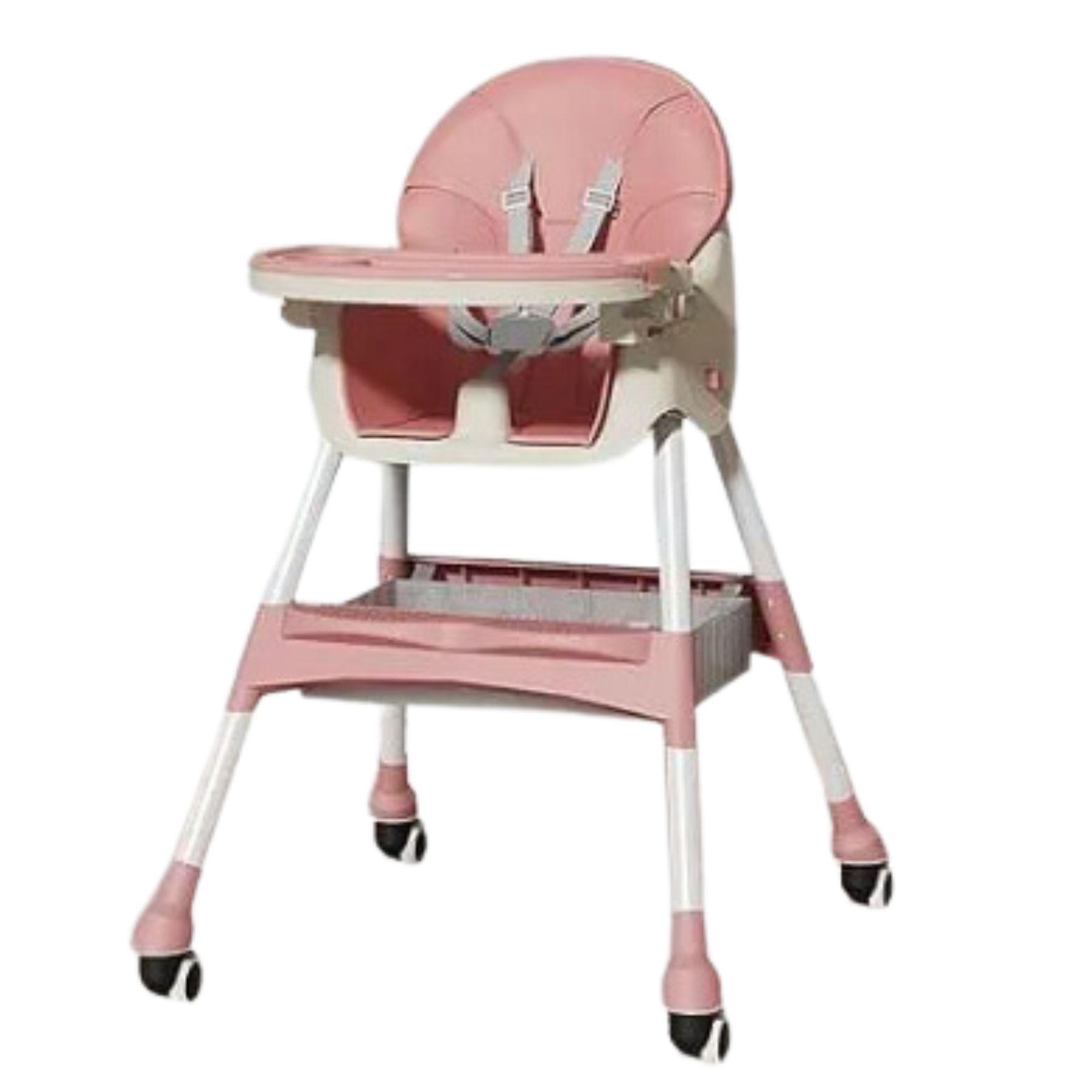 Silla De Comer de Bebé Plegable Cinturon De Seguridad-0