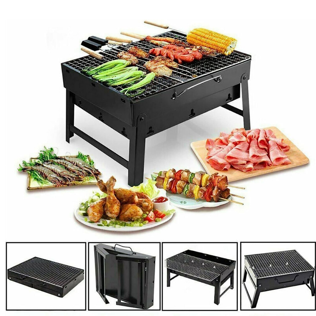 Mini Parrillera Plegable Portátil de Carbón-7