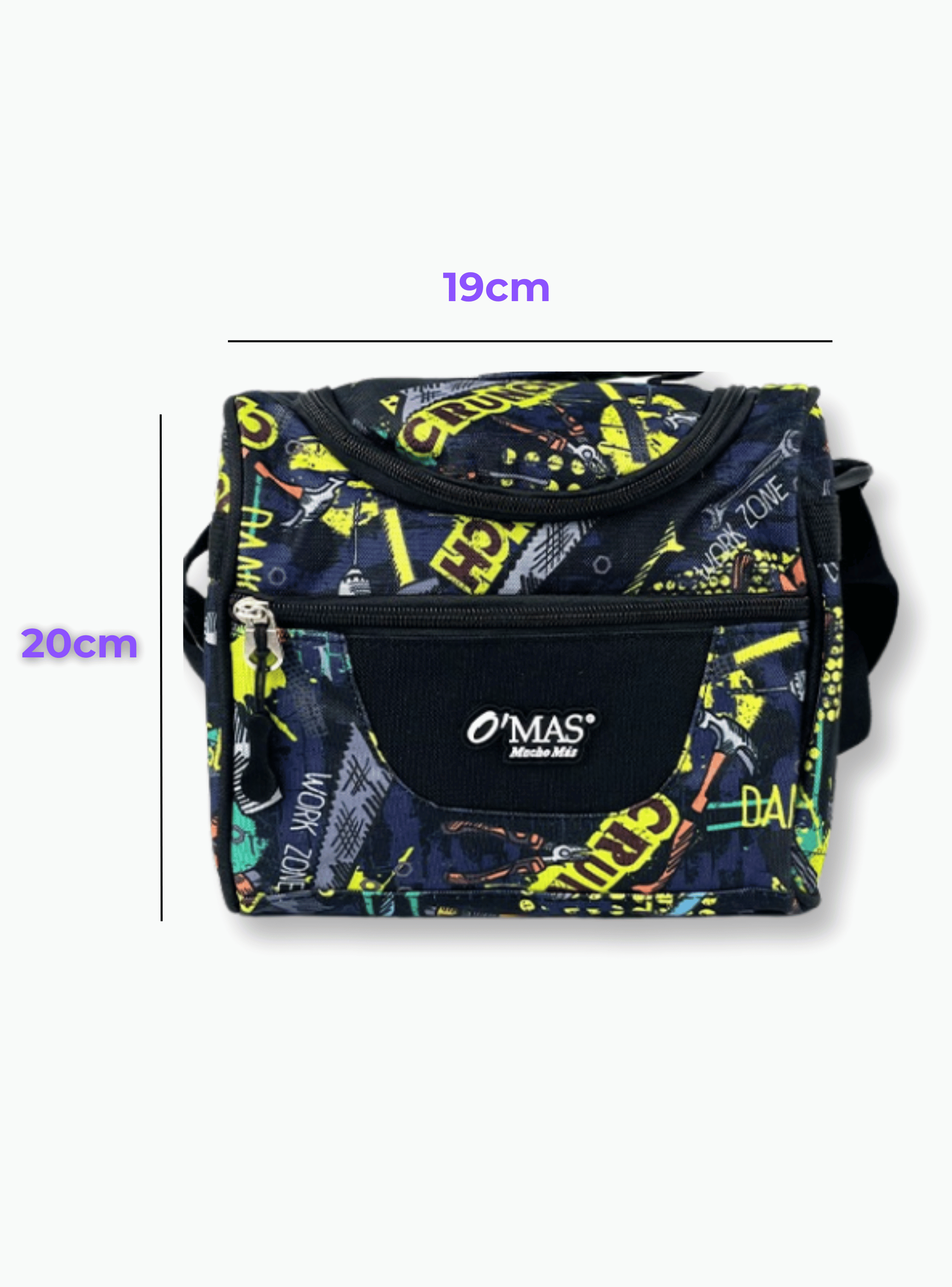 Mochila Con Lonchera Y Estuche 45cm Escolar Niño Rock Star-2