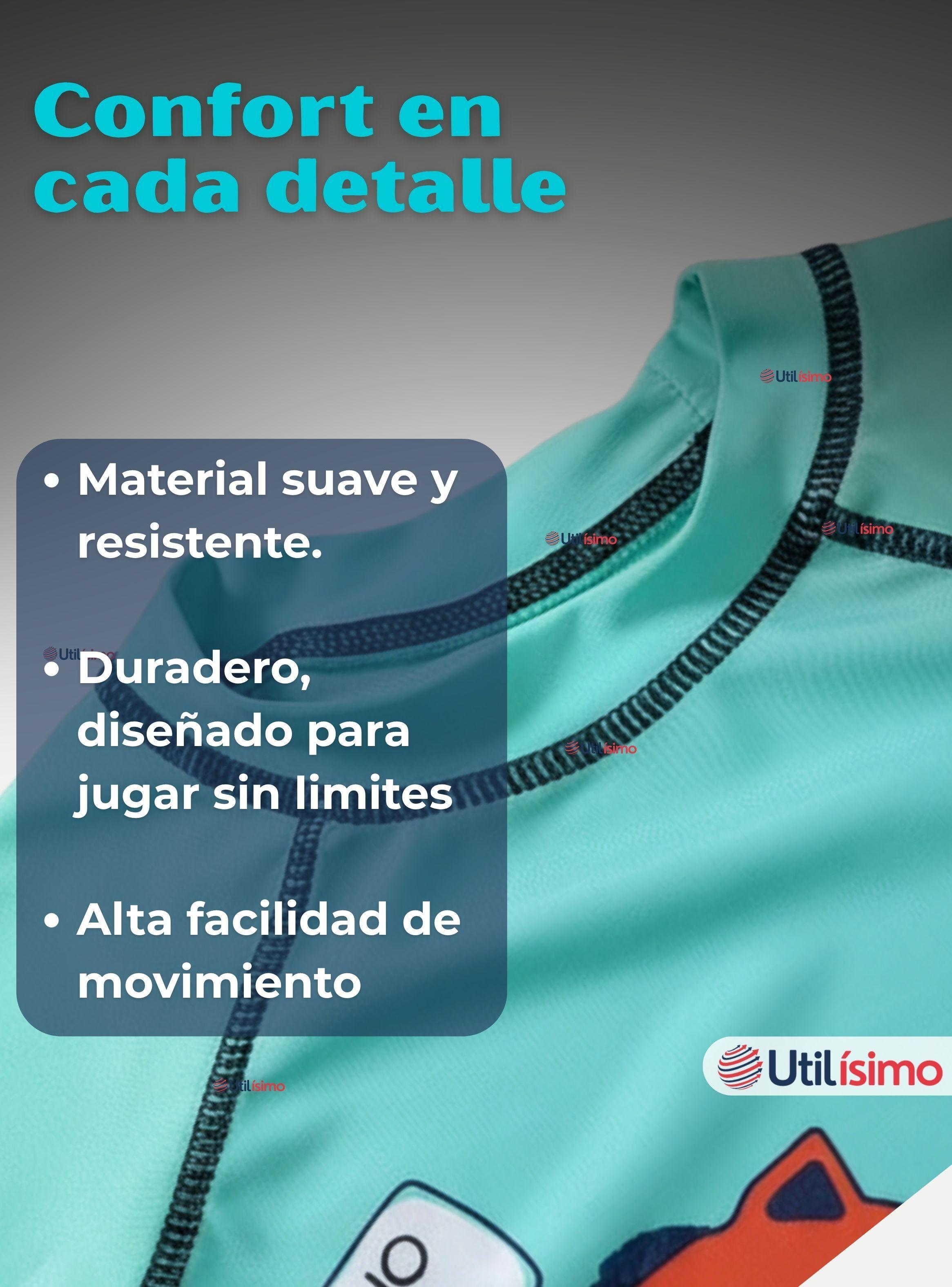 Traje De Baño Polera Manga Corta Pantalón Corto y Gorro 3 piezas para Niño de 3 a 9 Años Dino-6