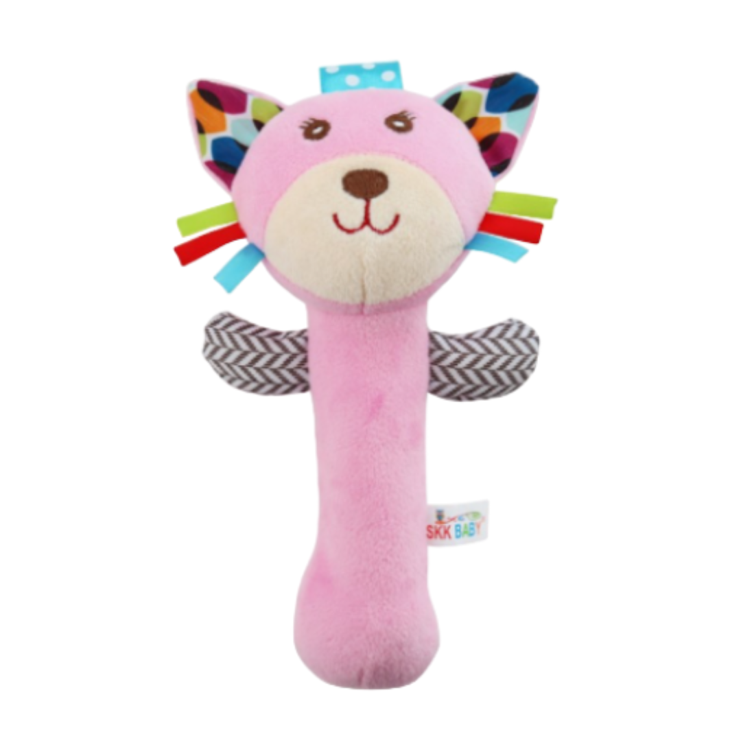 Peluche Sonajero y Apretable para Bebés Tedmimak-0