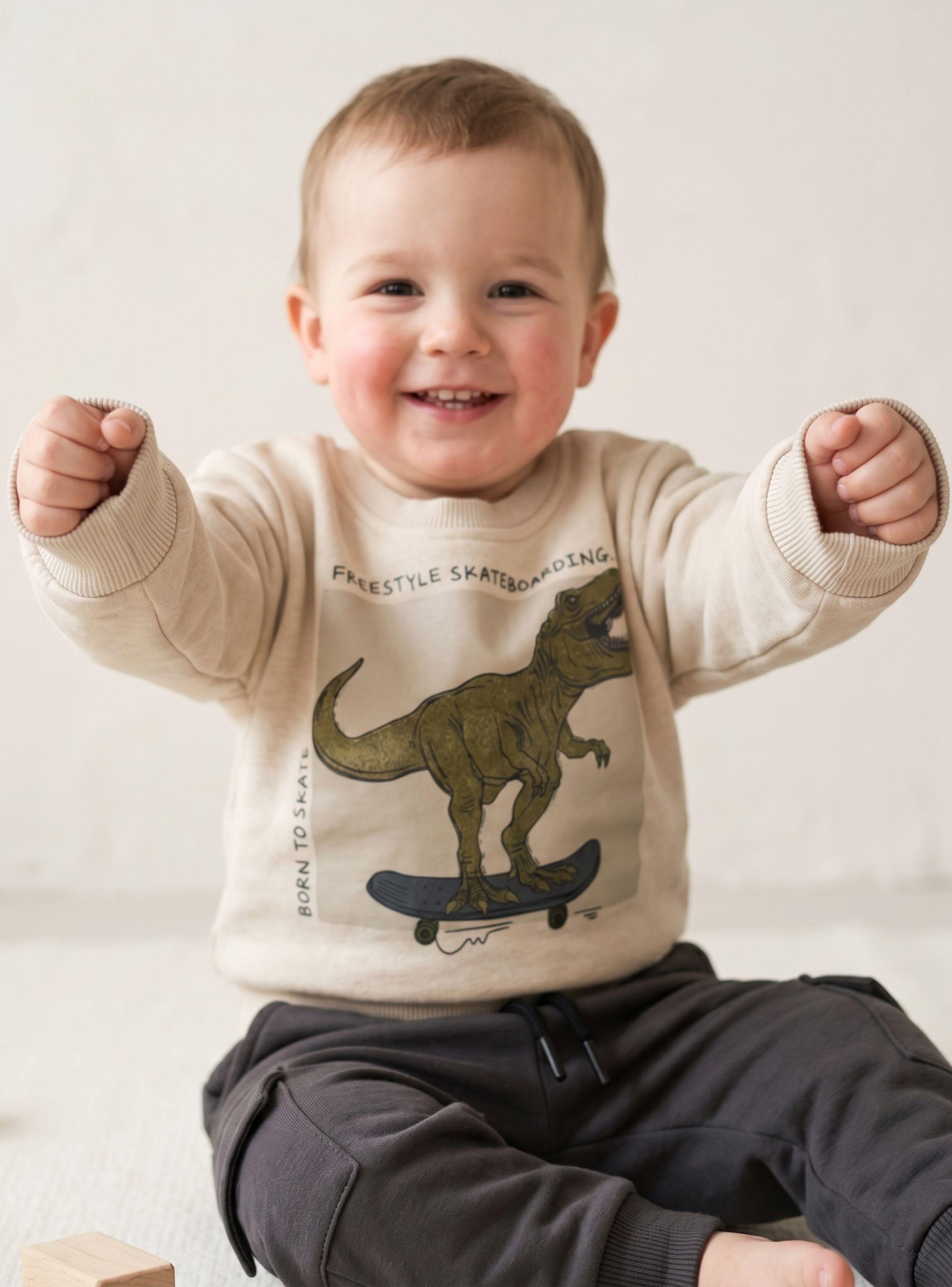 Conjunto Buzo Polerón 2 Piezas Bebé Niños Dino Street-1