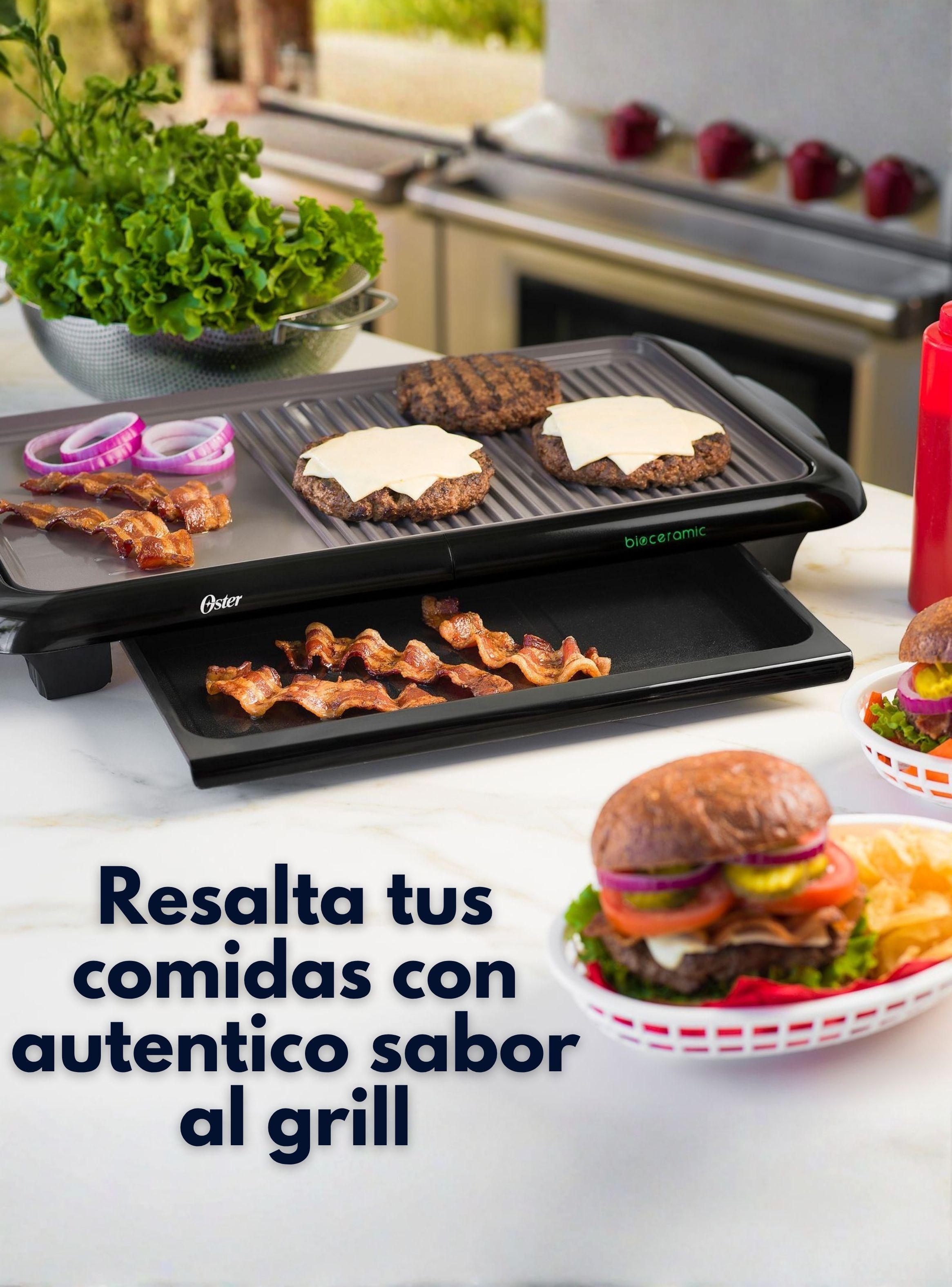 Parrilla eléctrica Oster® con Recubrimiento Bioceramic® CKSTGR5085-6