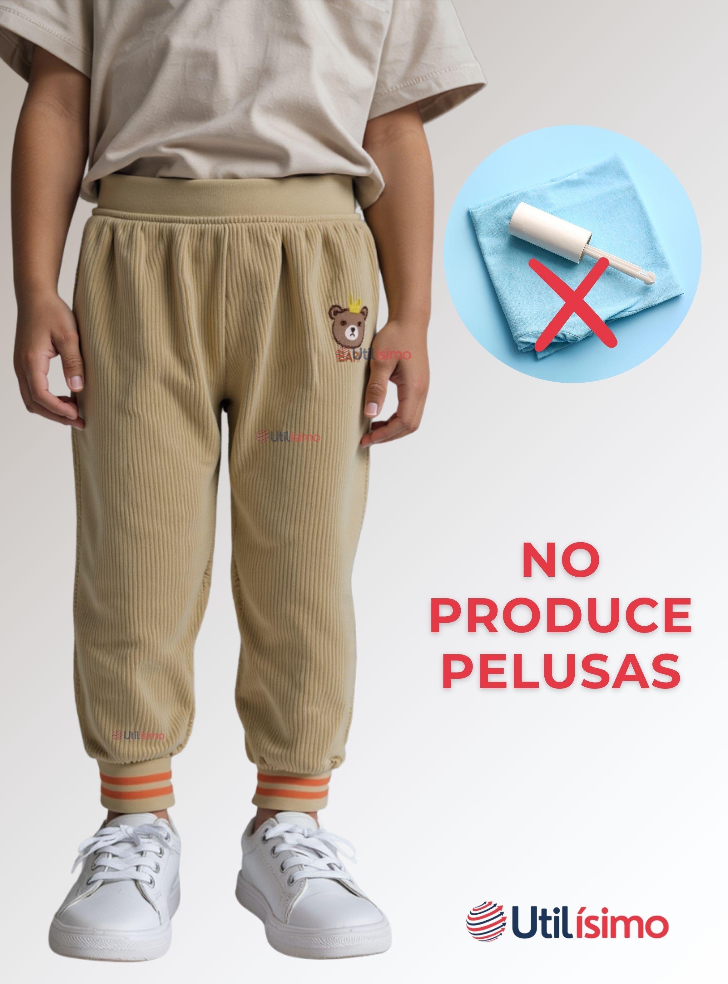 Buzo Cotelé forrado en Polar Niño Pantalón Beige-7