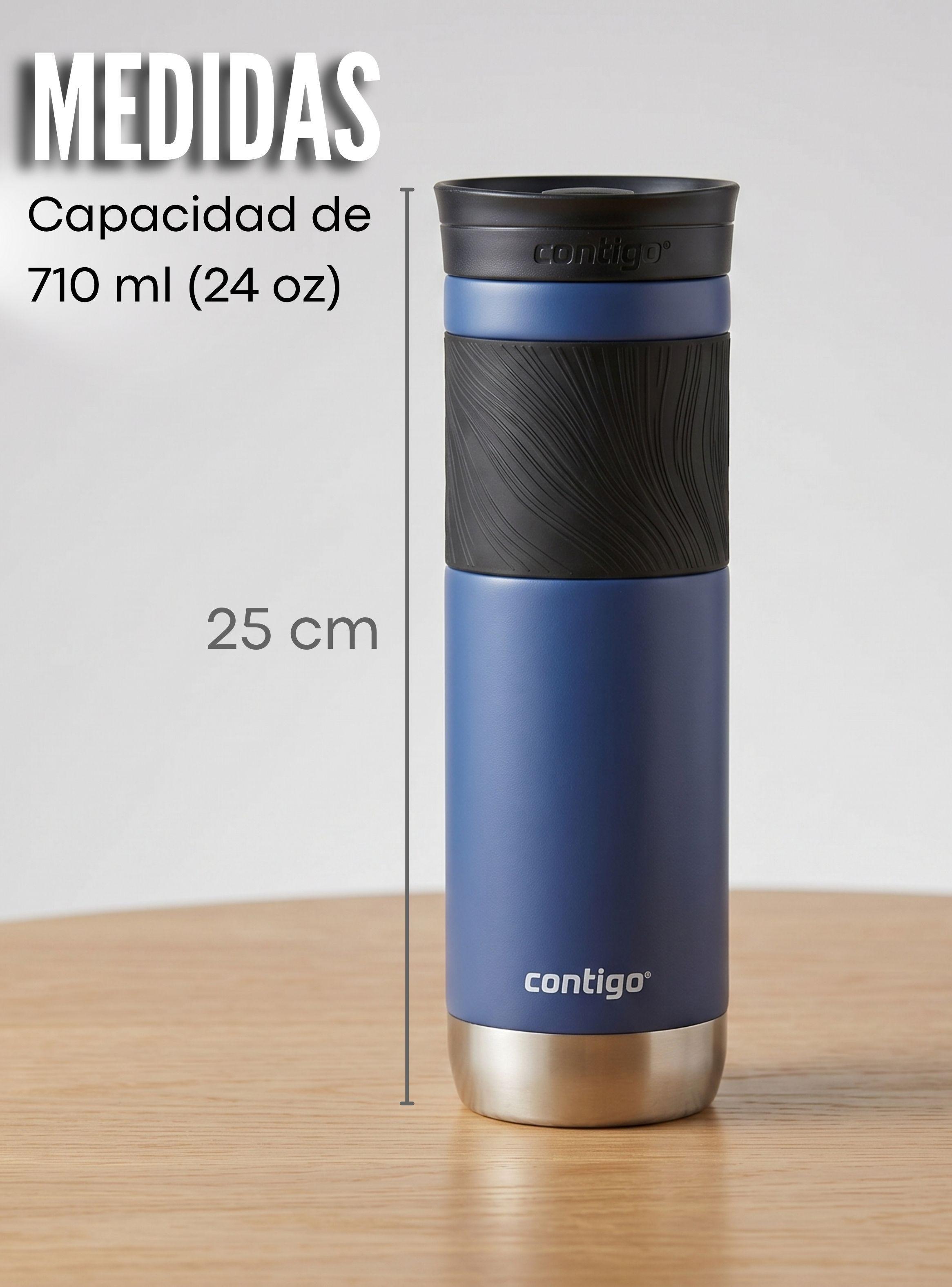 Vaso Termico Contigo Byron 2.0 Snapseal Azul de 710 ML Acero inoxidable-2