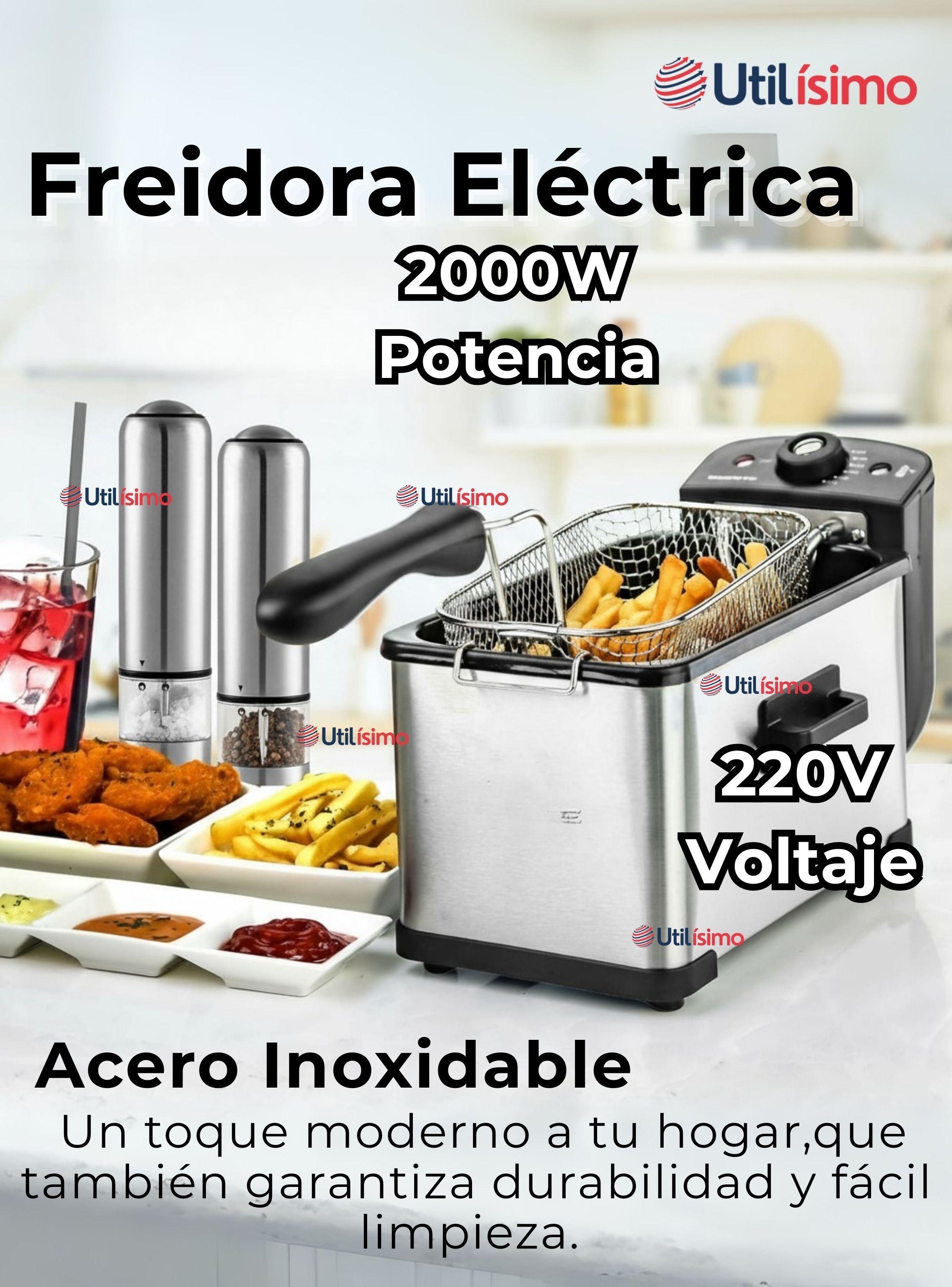 Freidora de Aceite 3L Eléctrica 2000W de Potencia Deep Fryer-1