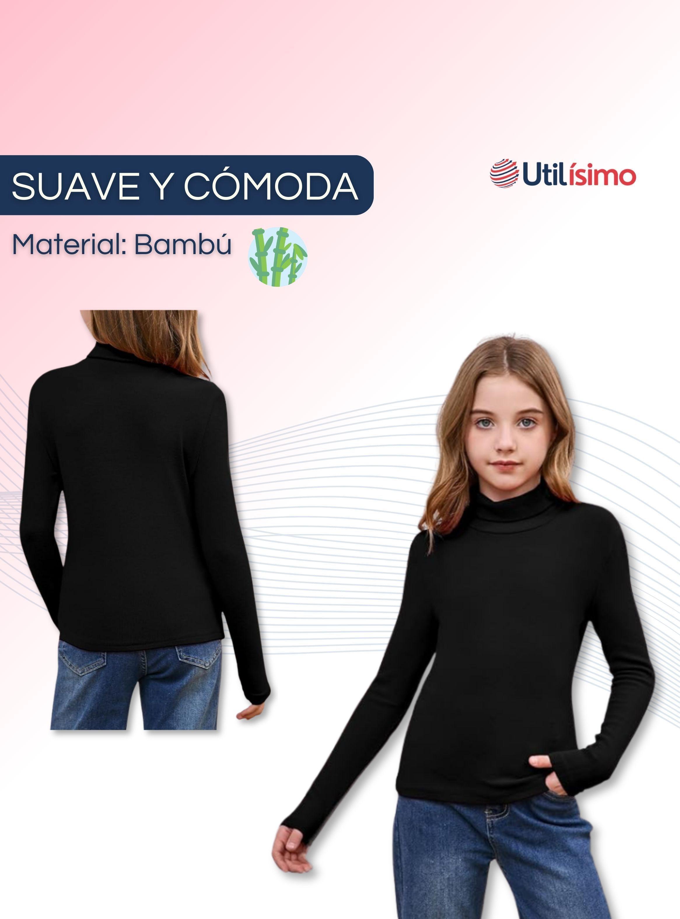 Camiseta Polera Beatle Bambú Niña Primera Capa-3