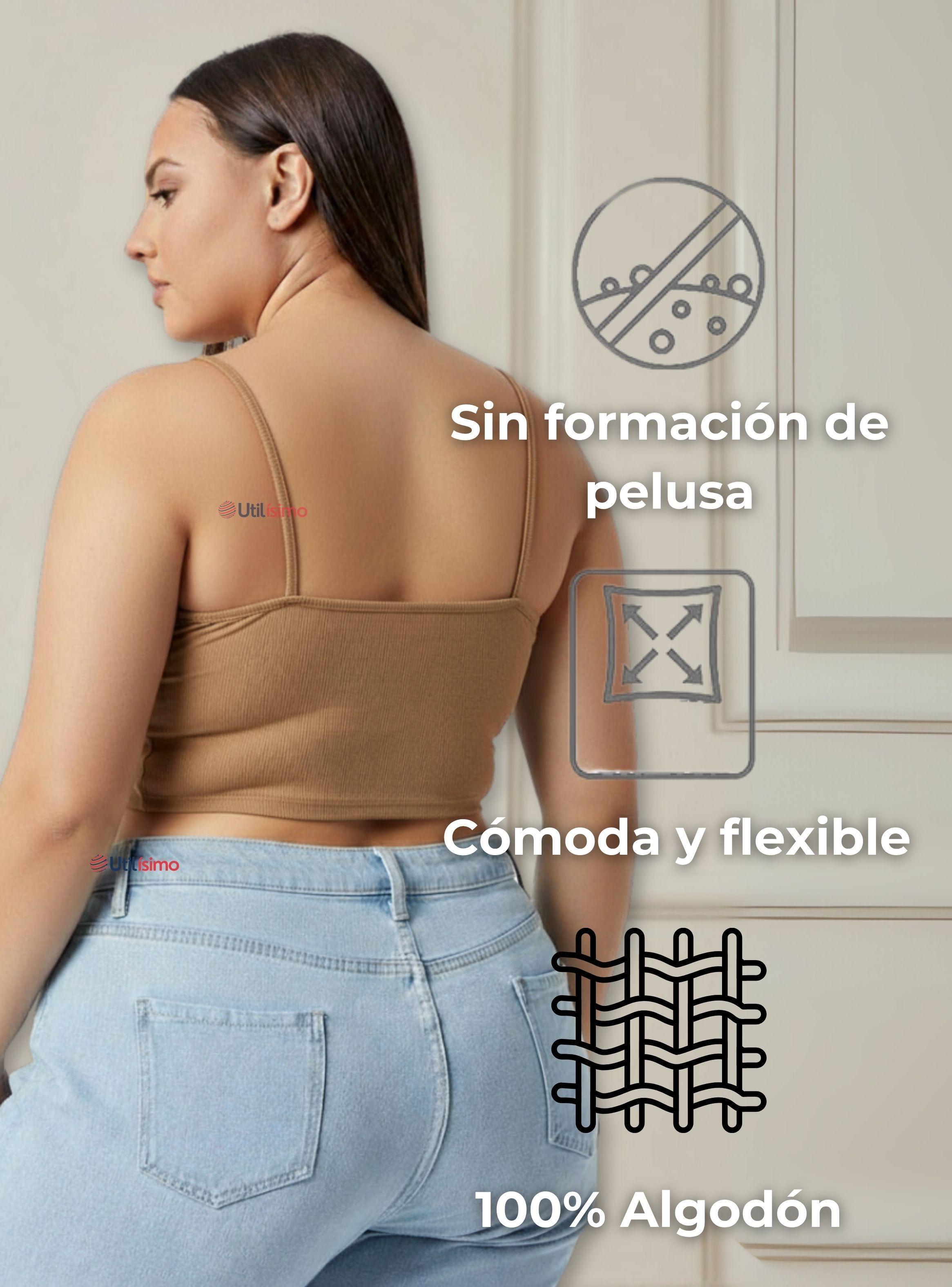 Polera Camiseta Pabilo Básica de Algodón Elástica Mujer Colores Surtidos-6