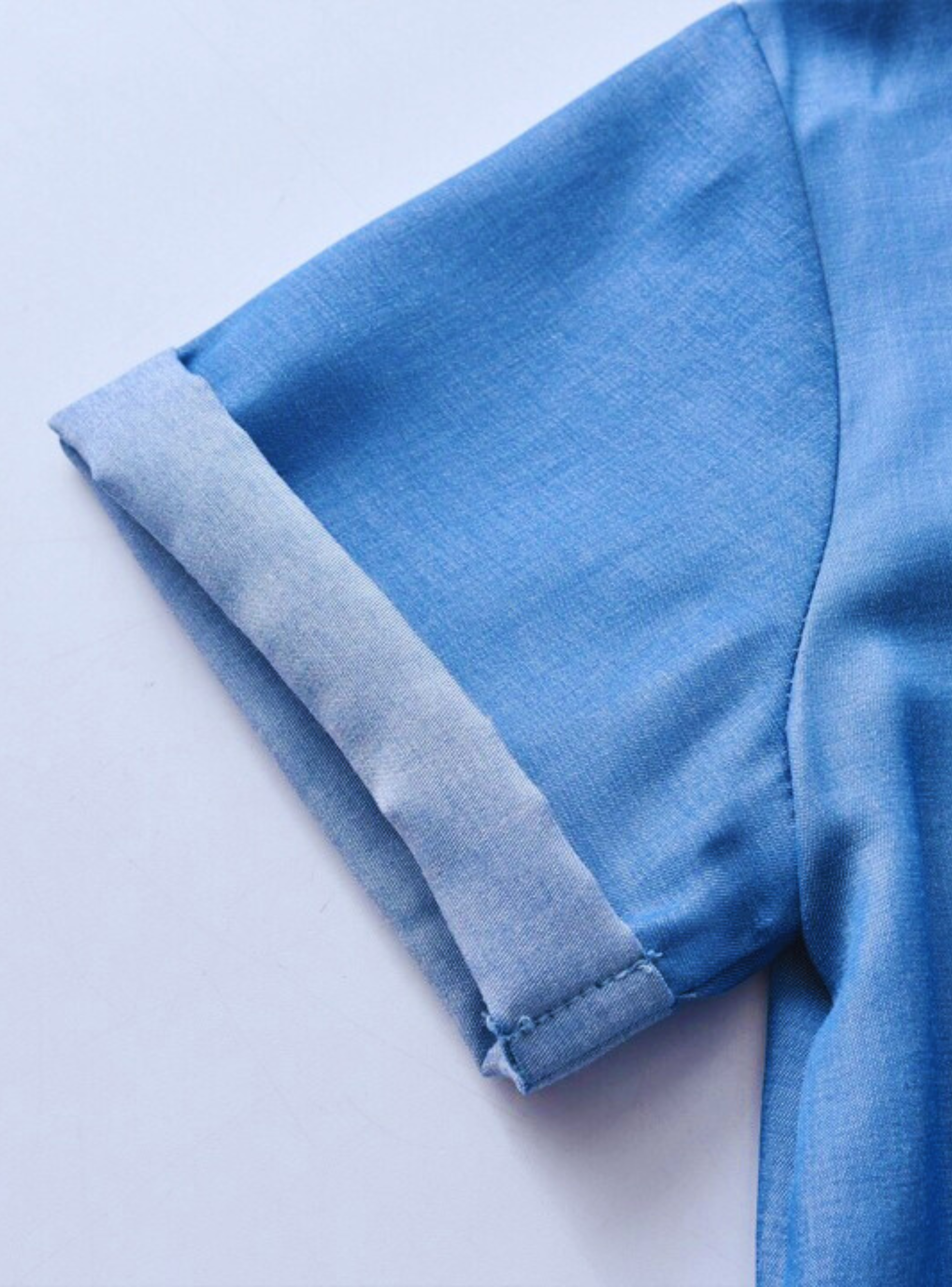 Conjunto de Vestir Niño Camisa Manga corta y Pantalón corto 9 meses a 4 años Blue Set-4