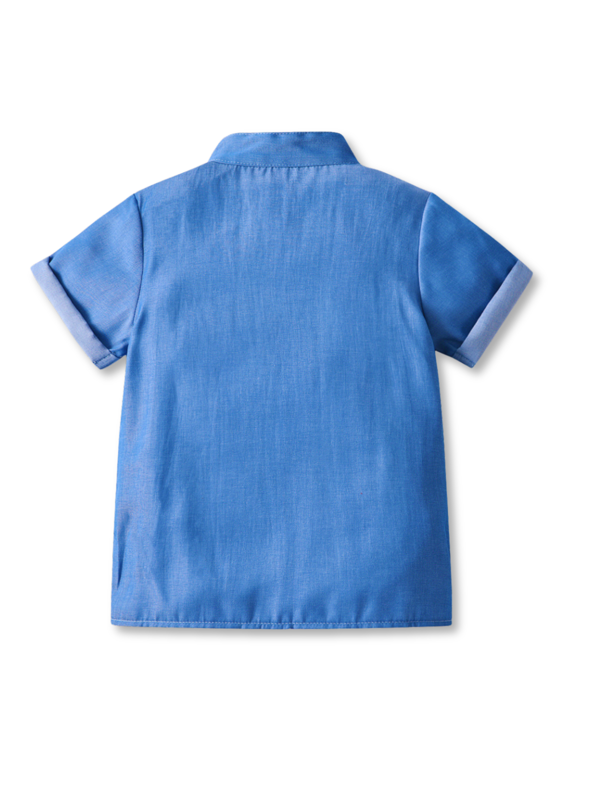 Conjunto de Vestir Niño Camisa Manga corta y Pantalón corto 9 meses a 4 años Blue Set-7