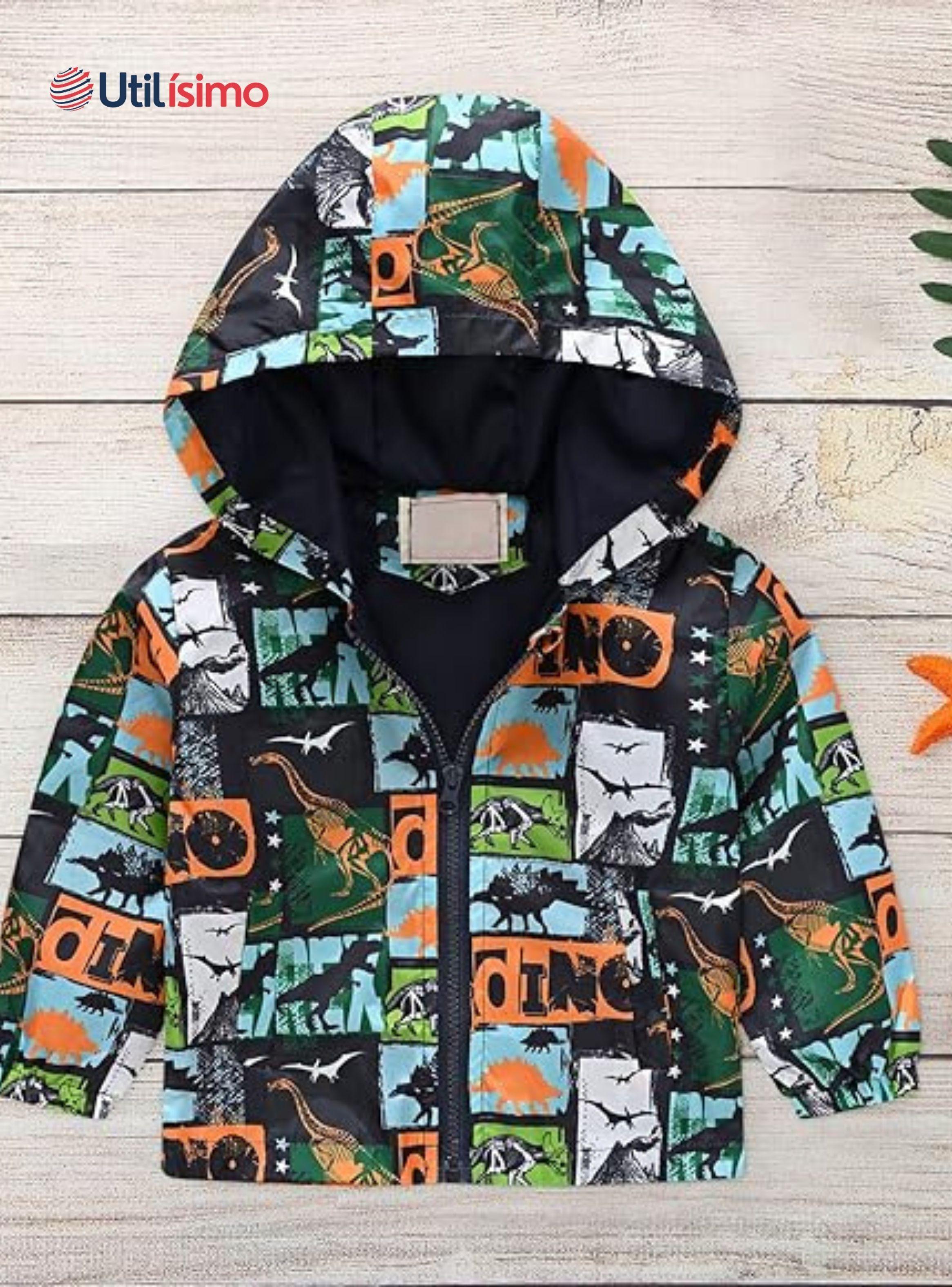 Cortaviento Impermeable Chaqueta Estampado Niño Y Bebé Jump Kids-6