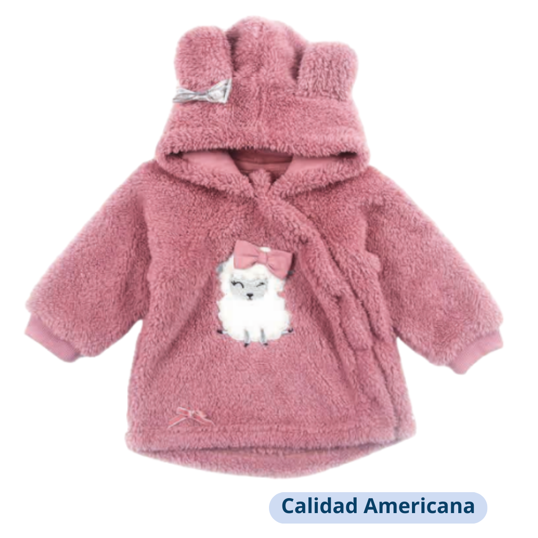 Polerón con Capucha Niña Rosa Oscuro Tedmimak Felpa-0