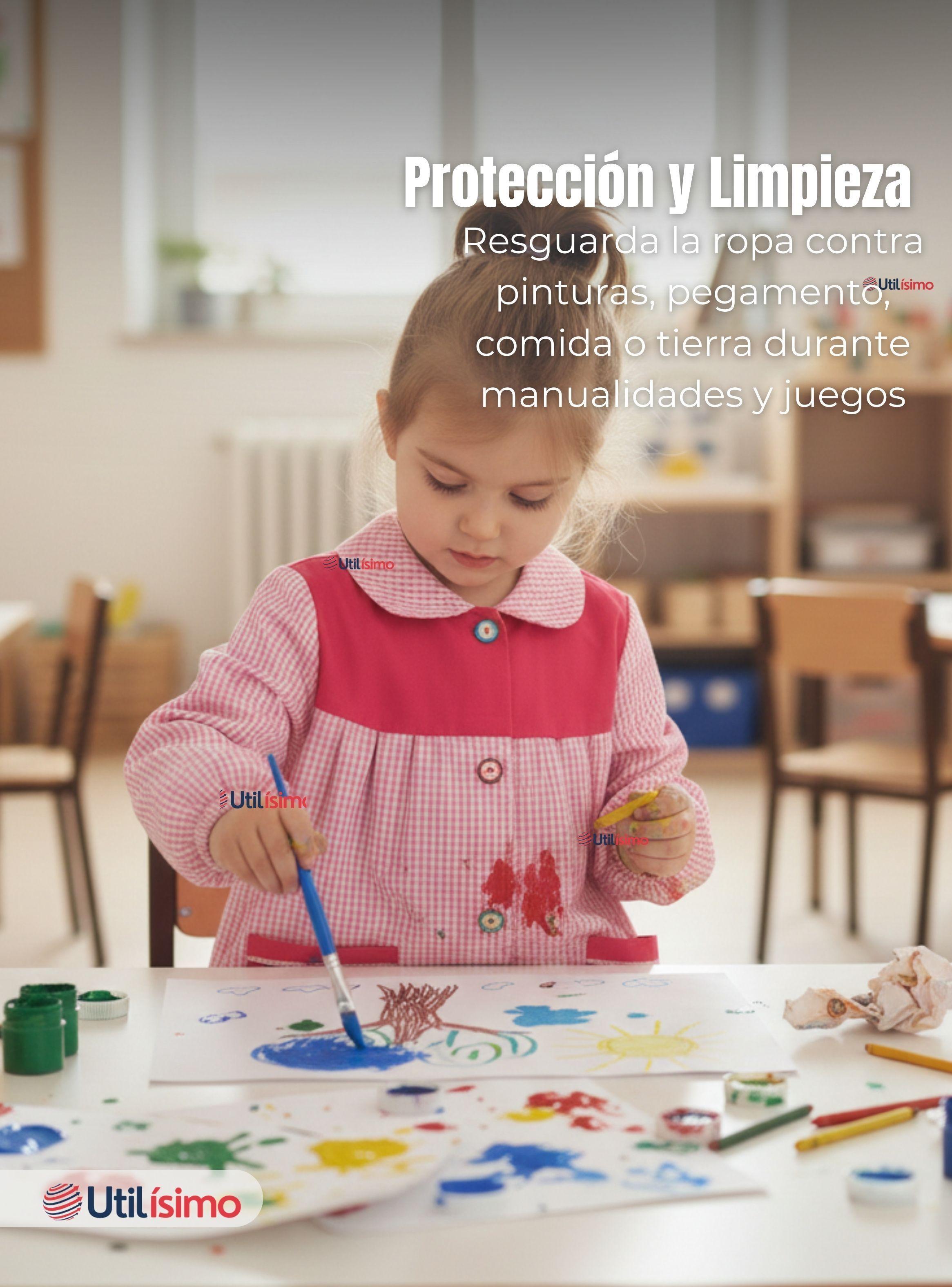 Delantal de Párvulo para Niñas Cotona Escolar Colegio-4