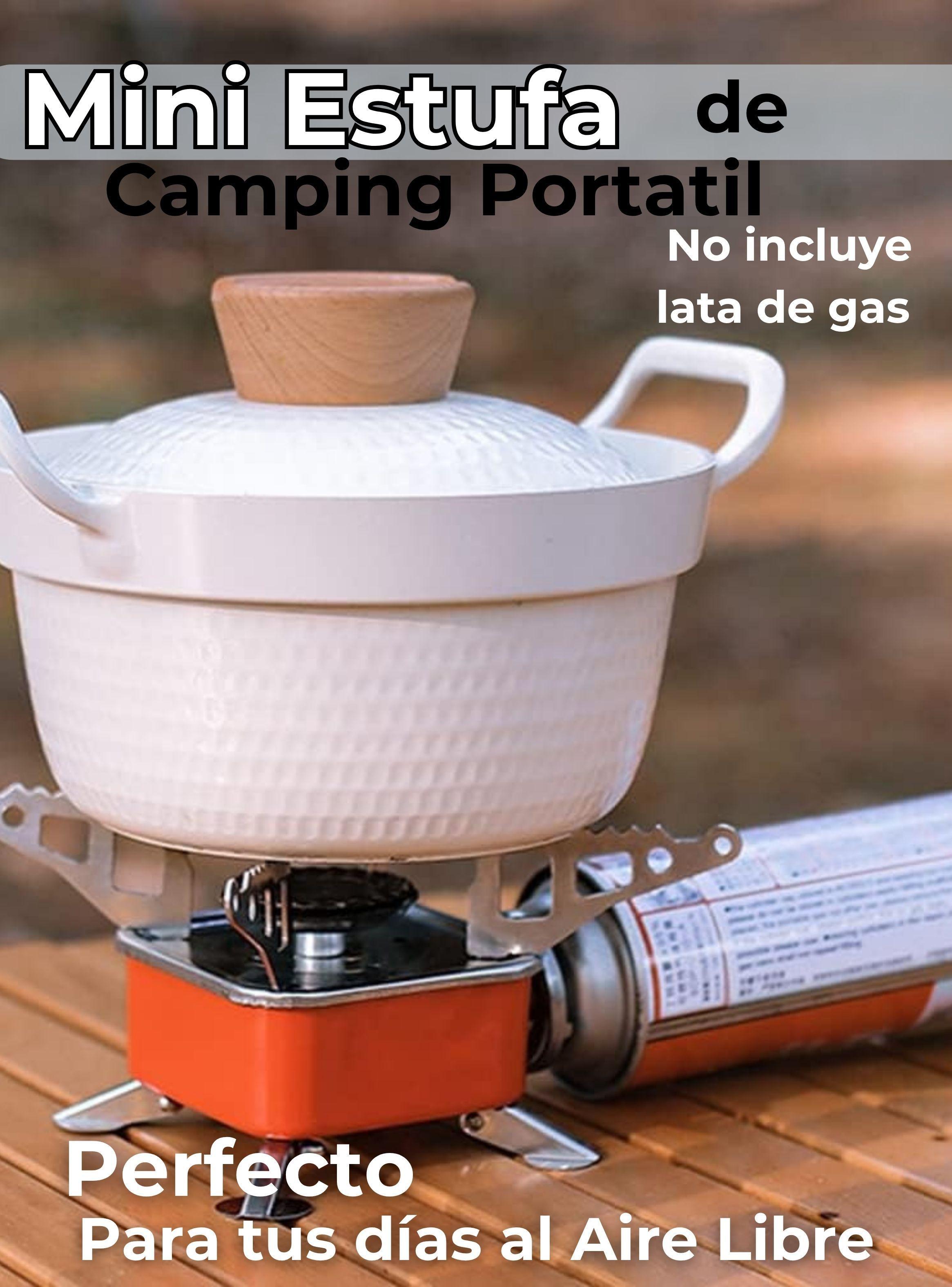 Mini Cocinilla Portátil a Gas Plegable Camping de color Naranja-2