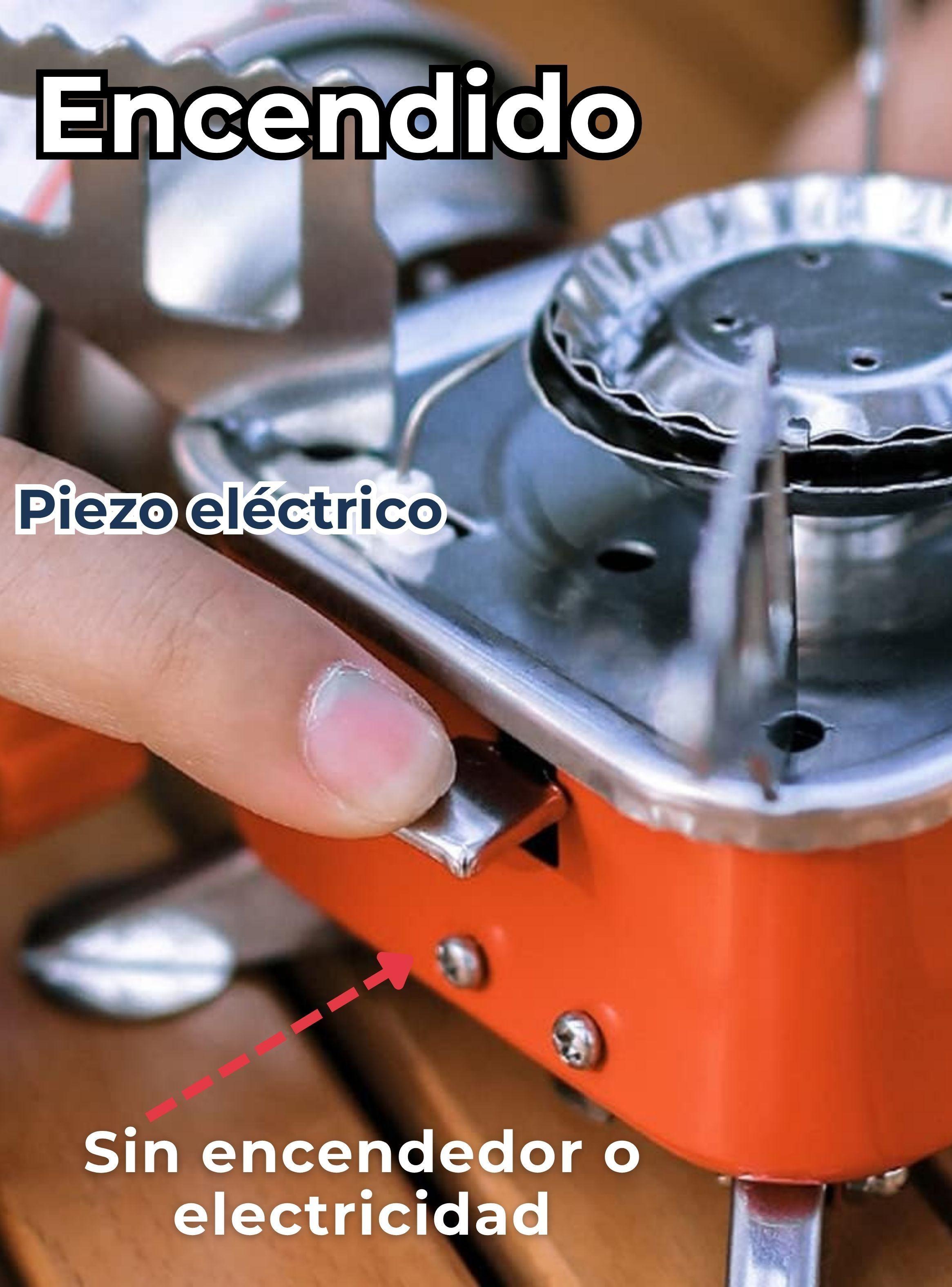 Mini Cocinilla Portátil a Gas Plegable Camping de color Naranja-5