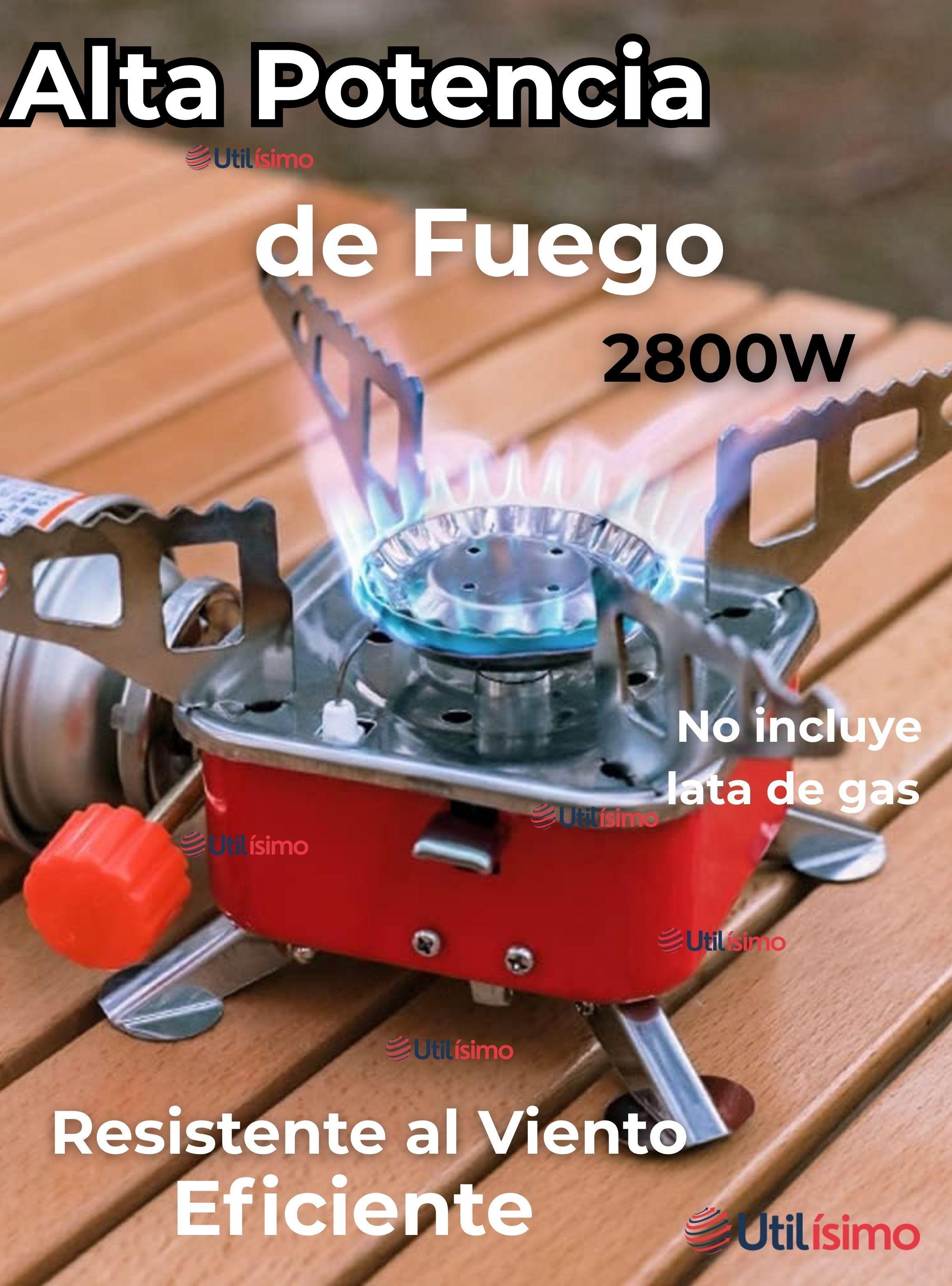 Mini Cocinilla Portátil a Gas Plegable Camping de color Naranja-6