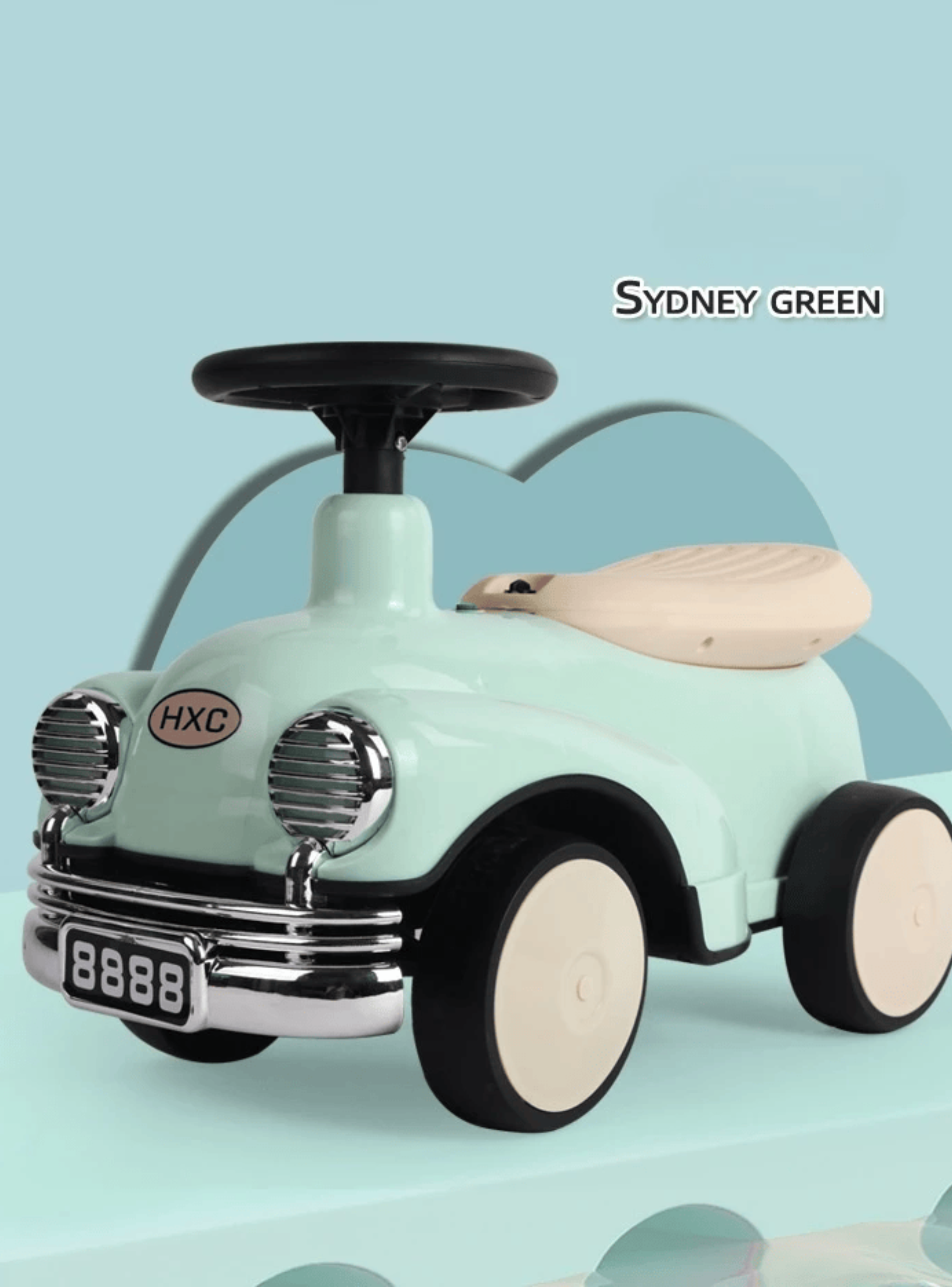 Scooter estilo coche con Luz y Sonido Bebé Niño de 1 a 3 años-5