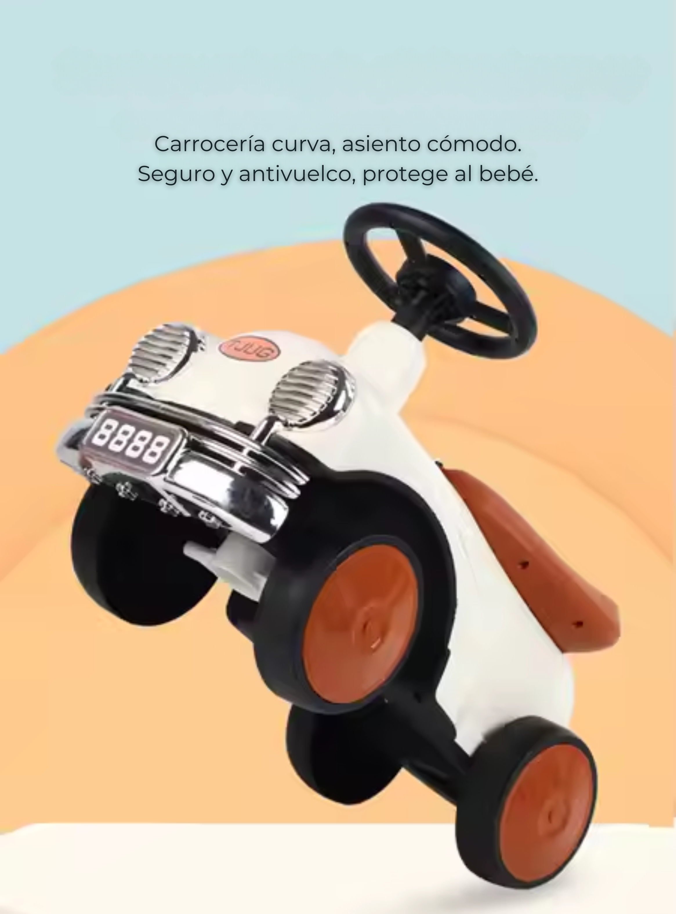 Scooter estilo coche con Luz y Sonido Bebé Niño de 1 a 3 años-6