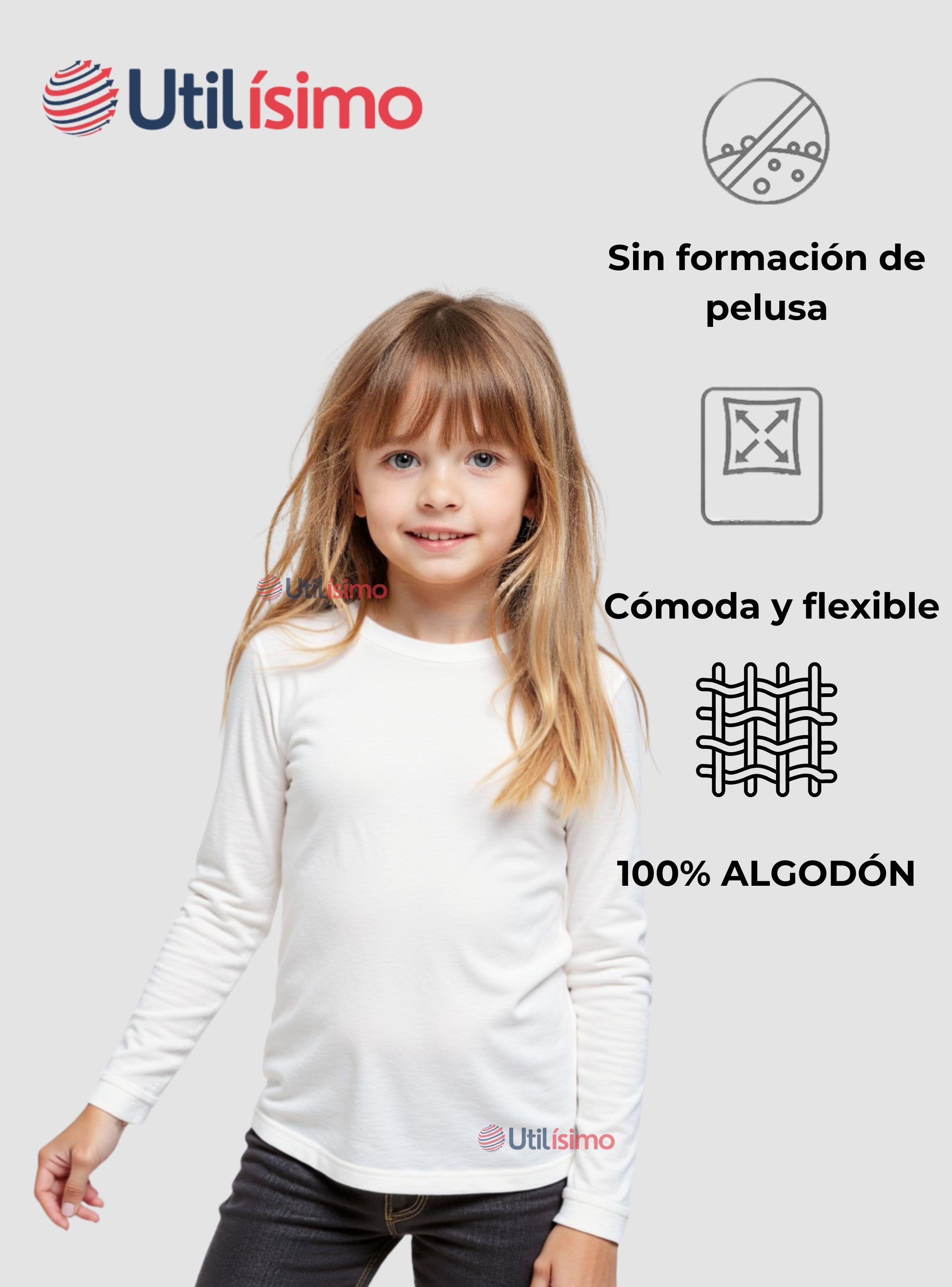 Pack 3 Camiseta Algodón Manga Larga Primera Capa Niña Polera Blanco y Negro-3