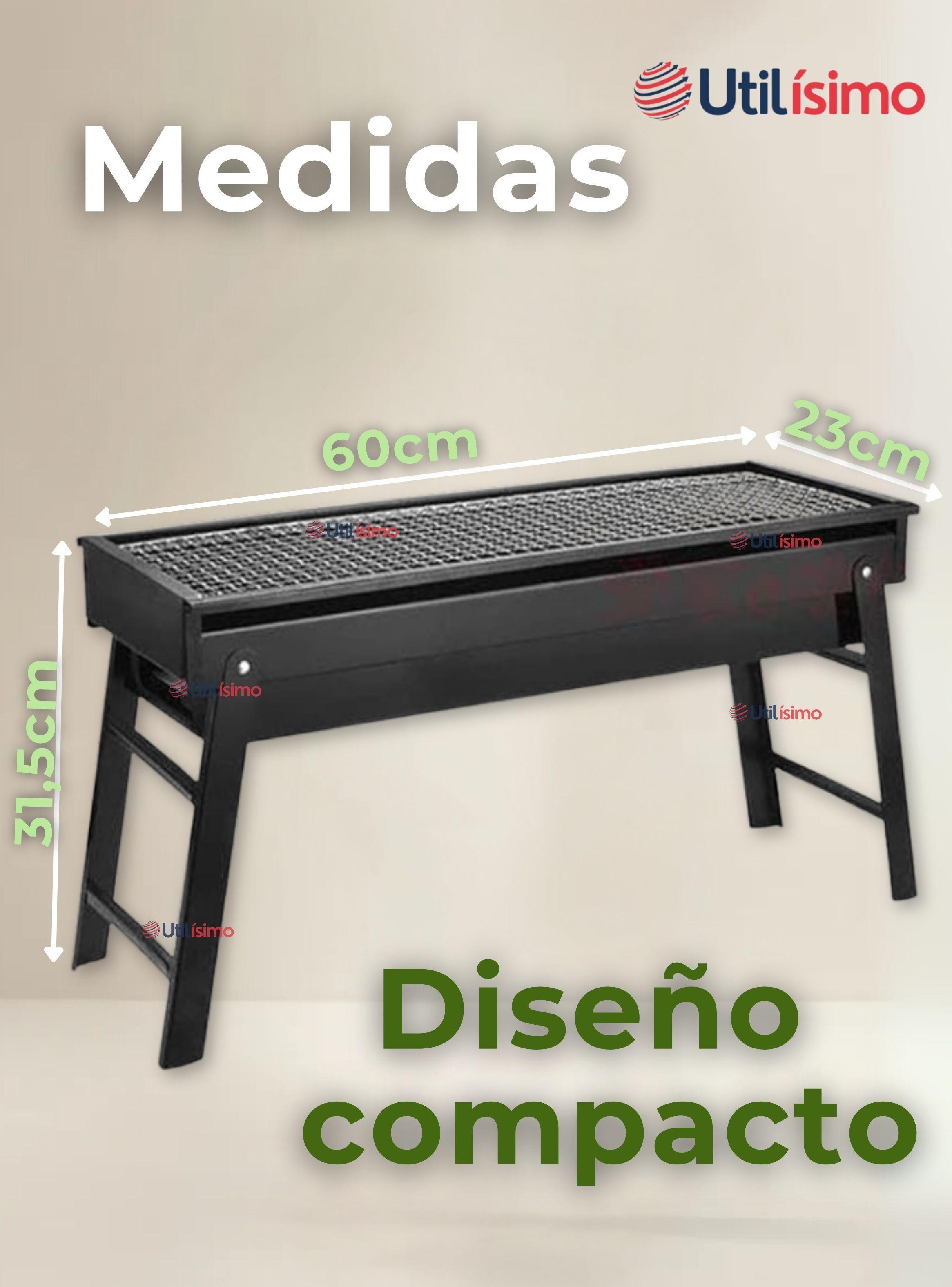 Mini Parrillera De Carbón Plegable Portátil de Acero Camping -2